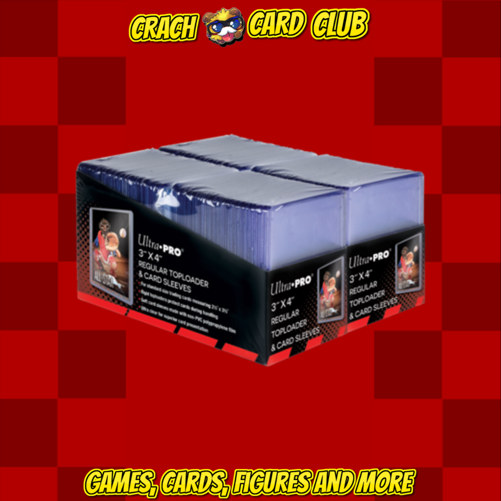 Ultra Pro UP - 3" x 4" Regular Toploaders & Card Sleeves (200 count retail pack)