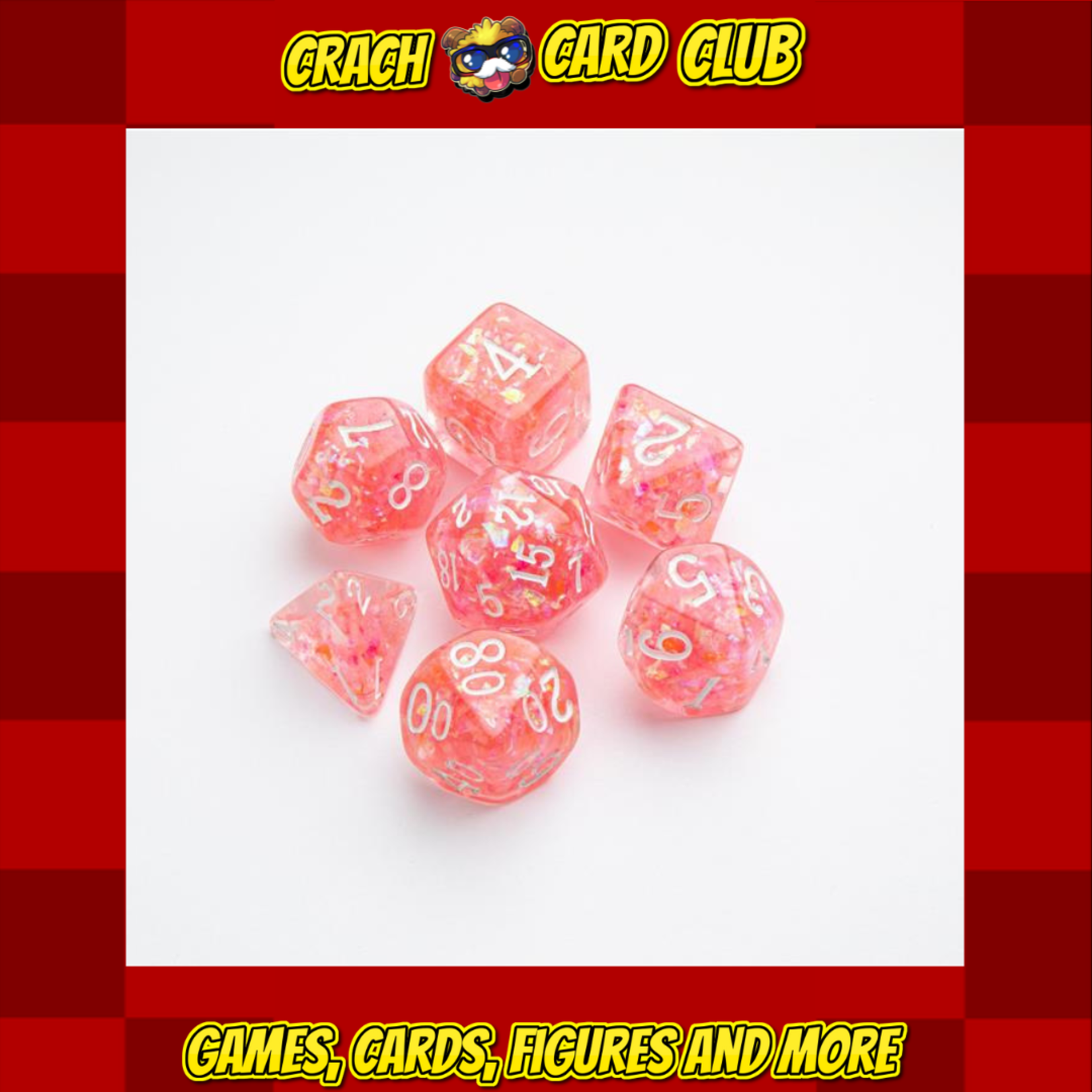 Chessex Gamegenic - Candy-like Series - Peach - RPG Dice Set (7pcs)