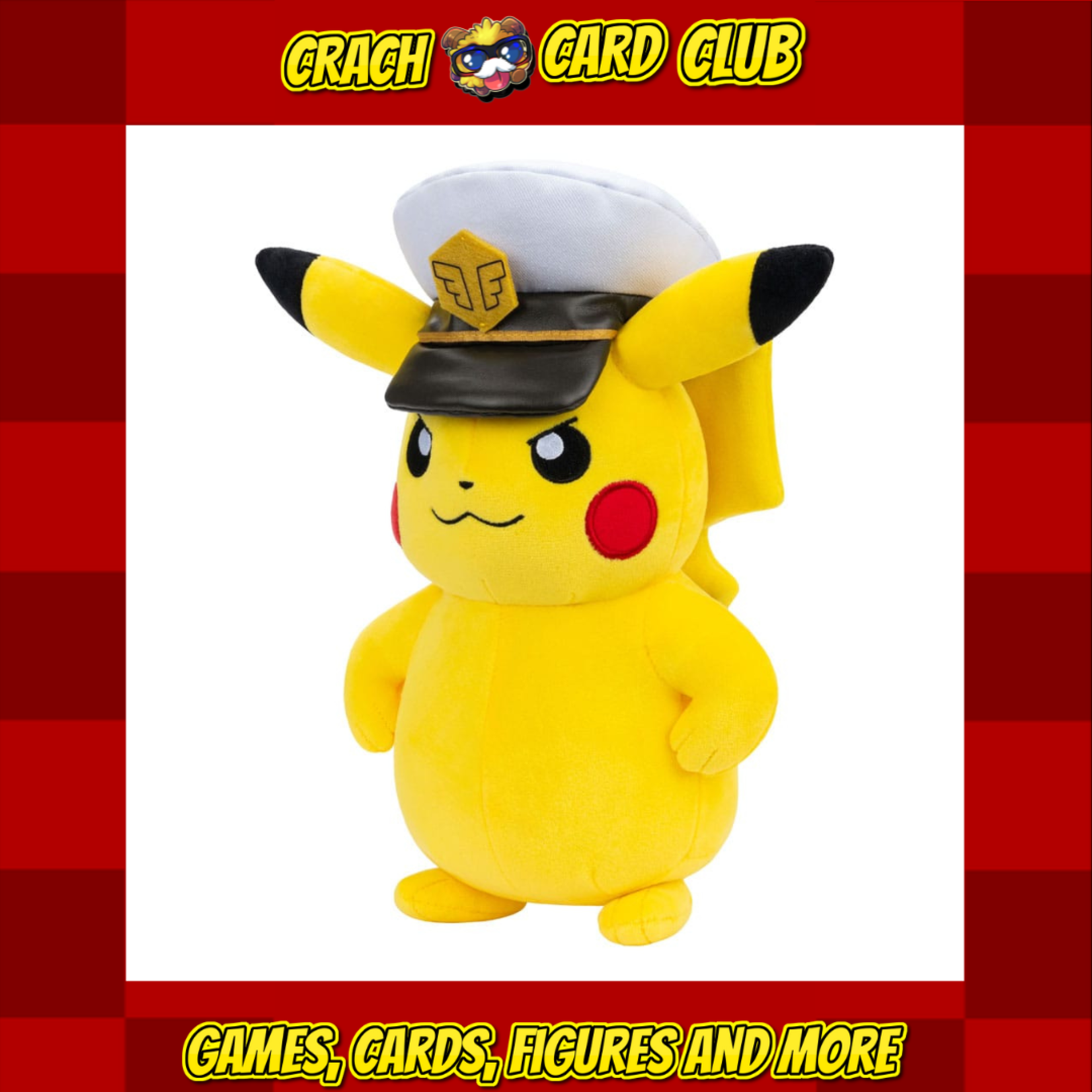 Pokemon Pokémon Plush Figure Captain Pikachu 20 cm