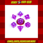 fanroll FanRoll Mini Dice Set Stardust Purple (7)