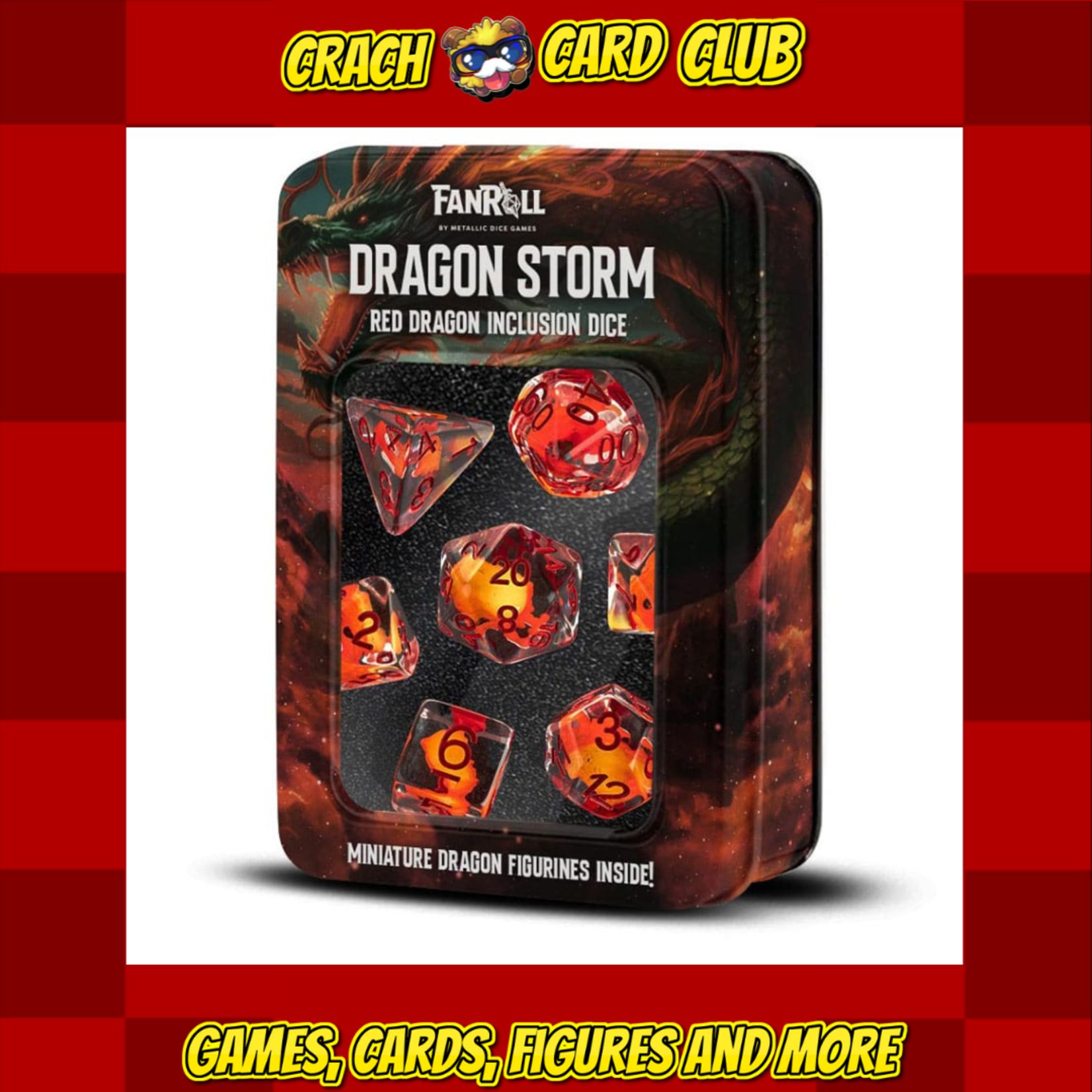 dragon storm Dragon Storm Inclusion Dice Set Red Dragon (7)