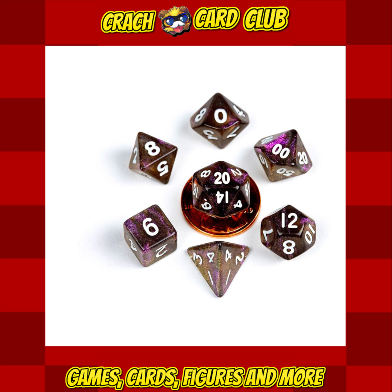 fanroll FanRoll Mini Dice Set Stardust Supervolcano (7)