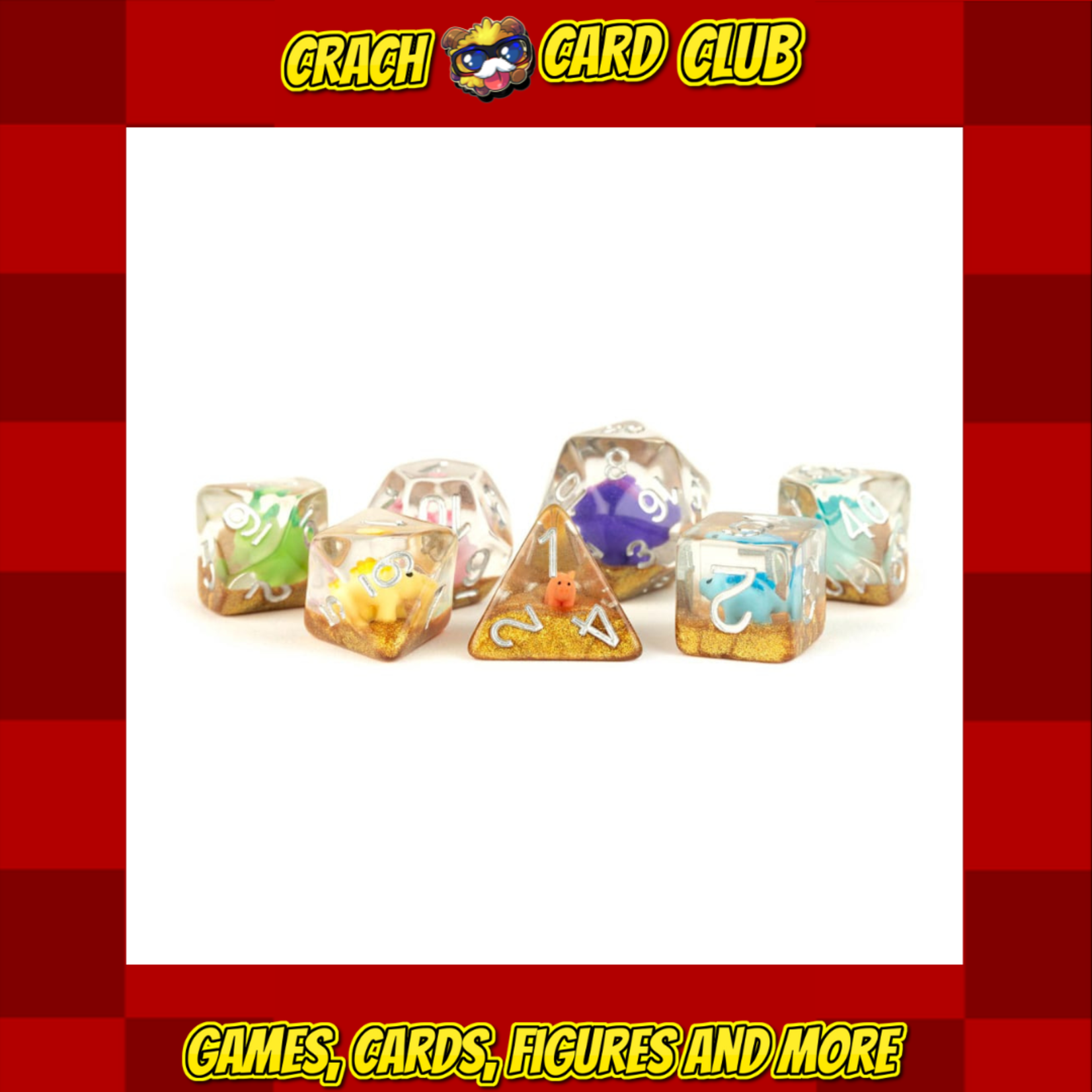 fanroll FanRoll Dice Set Dinosaur (7)