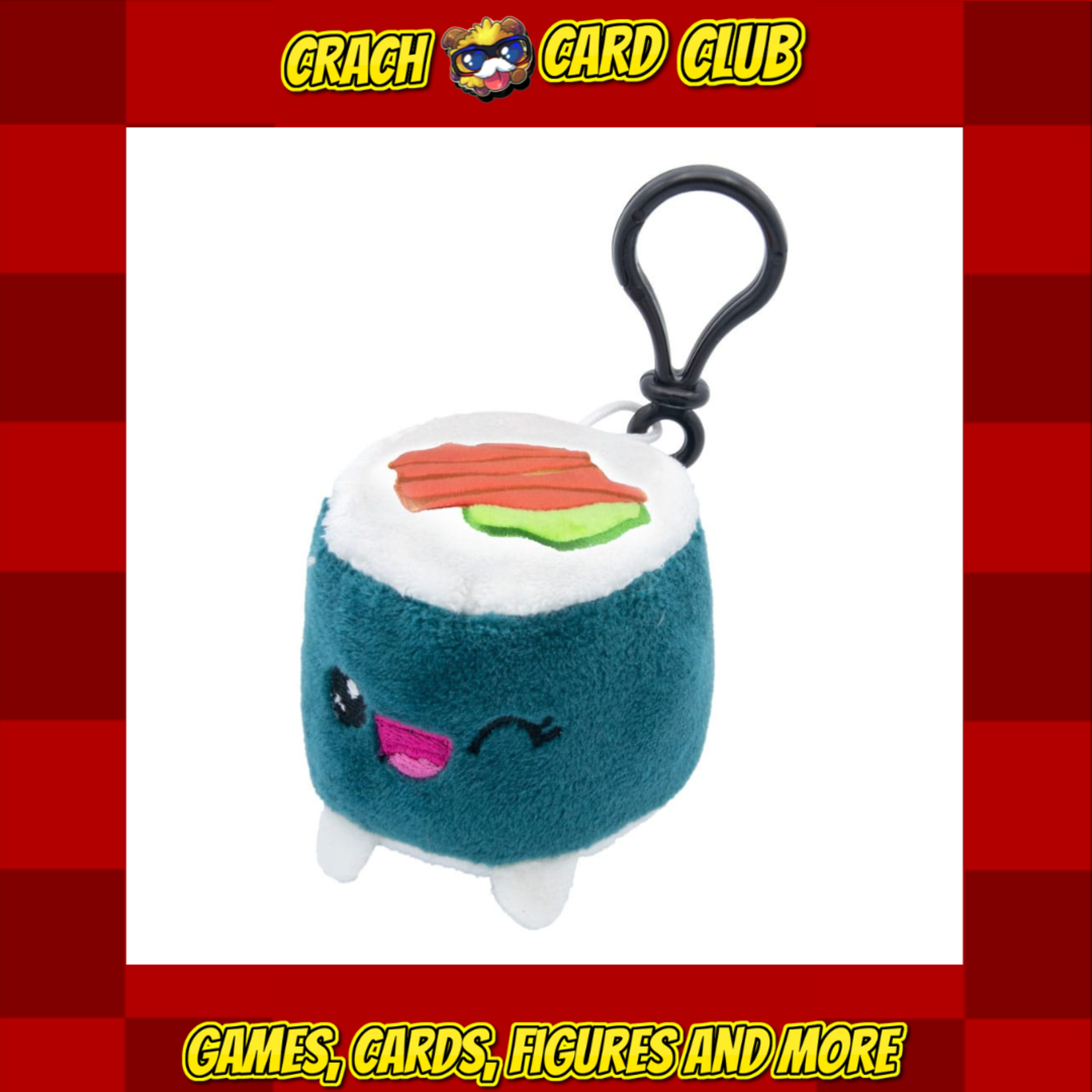 plushi plush Plushi Plush Figure & Keychain Maki Sushi with Salmon 7 cm