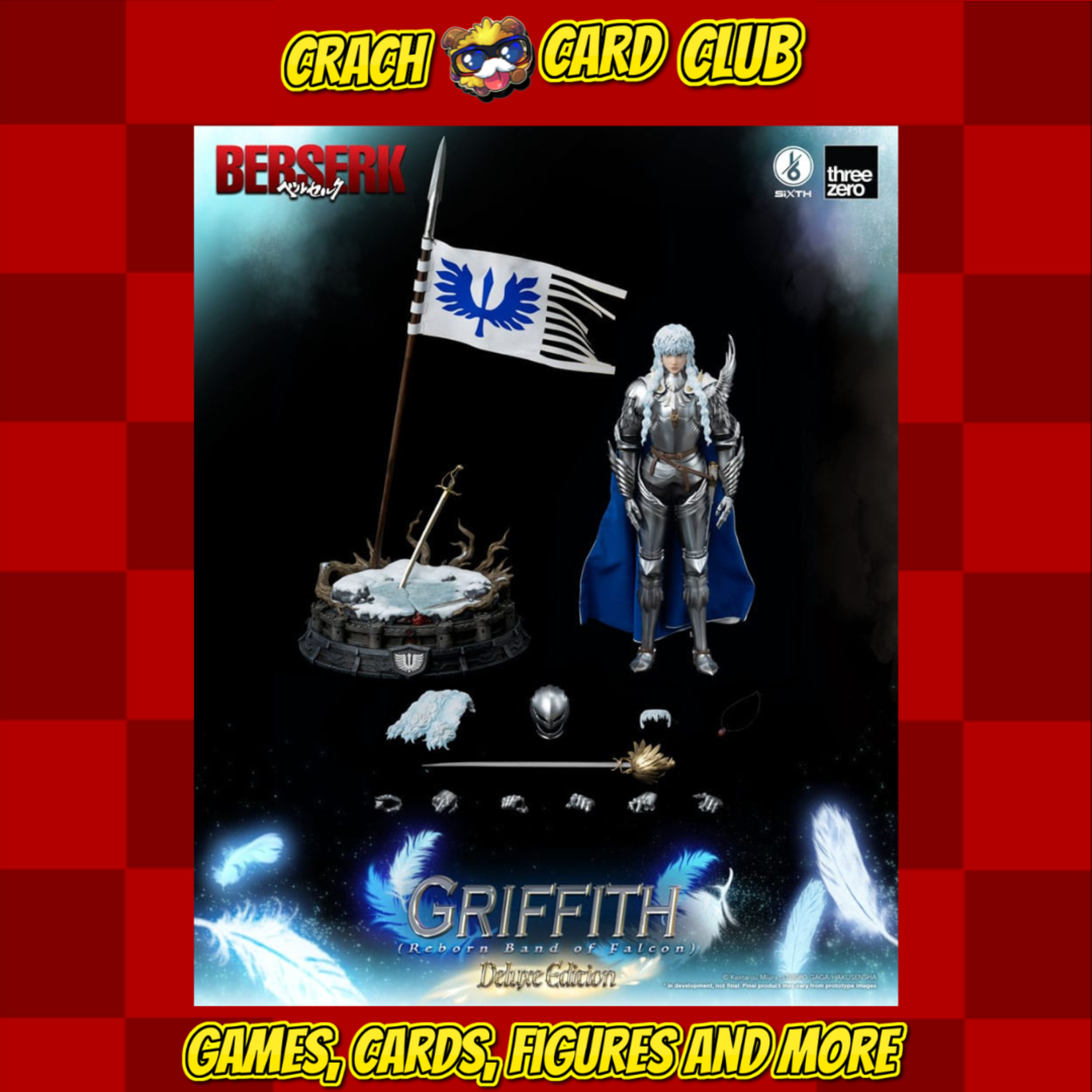 Berserk Berserk Action Figure 1/6 Griffith (Reborn Band of Falcon) Deluxe Edition 40 cm