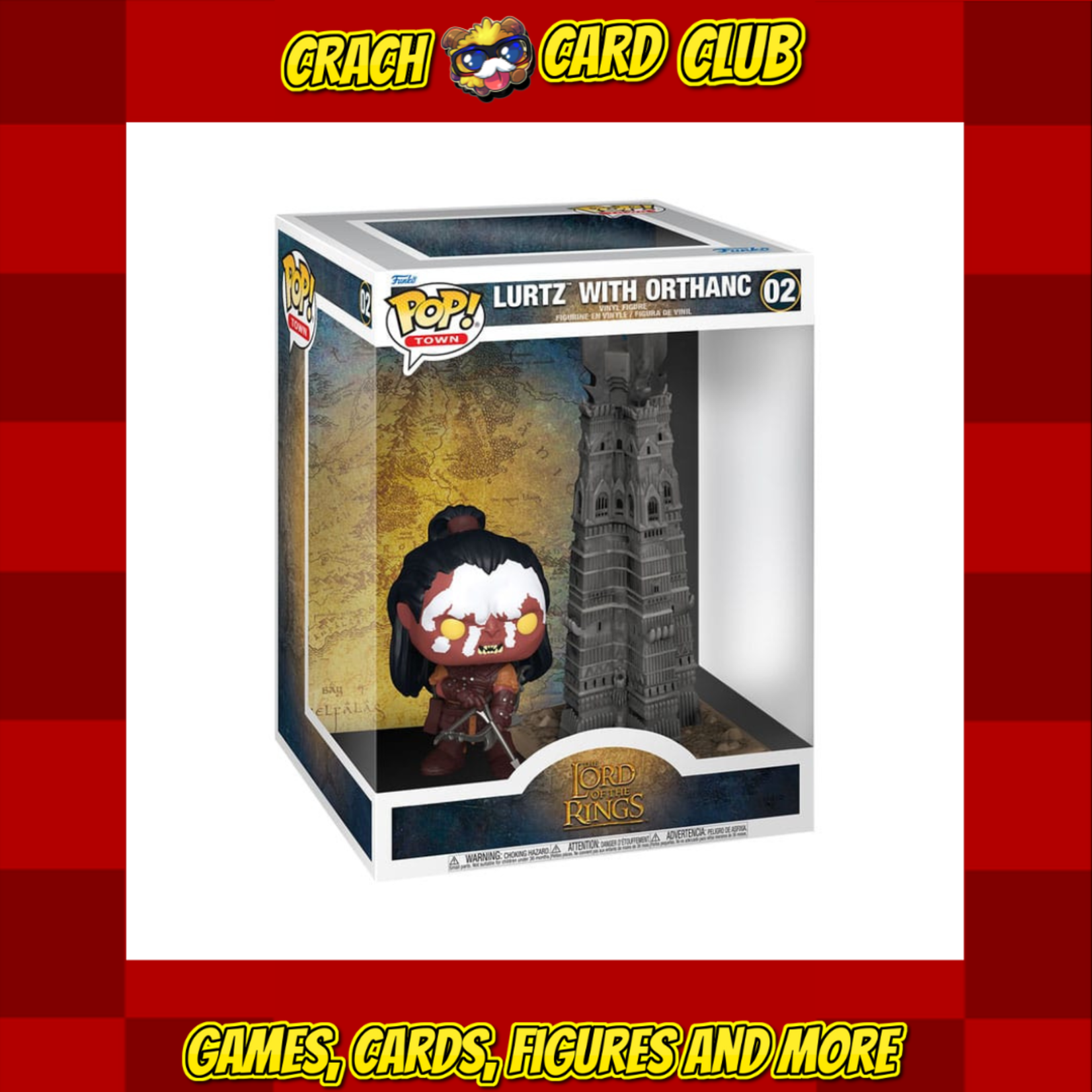 lord of the rings Lord of the Rings POP! Town Vinyl Figure Lurtz w/Tower 9 cm