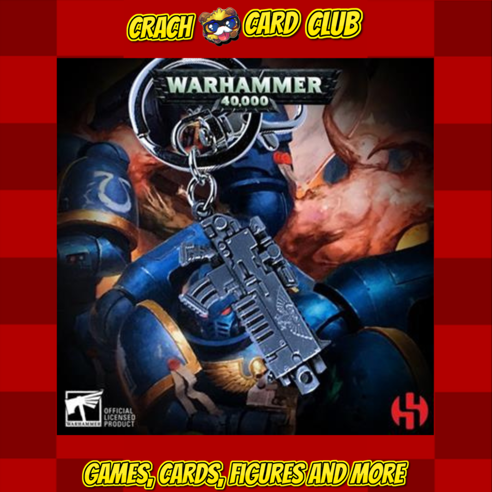 warhammer 40K Bolter Metallic Finish Keychain - Warhammer 40K