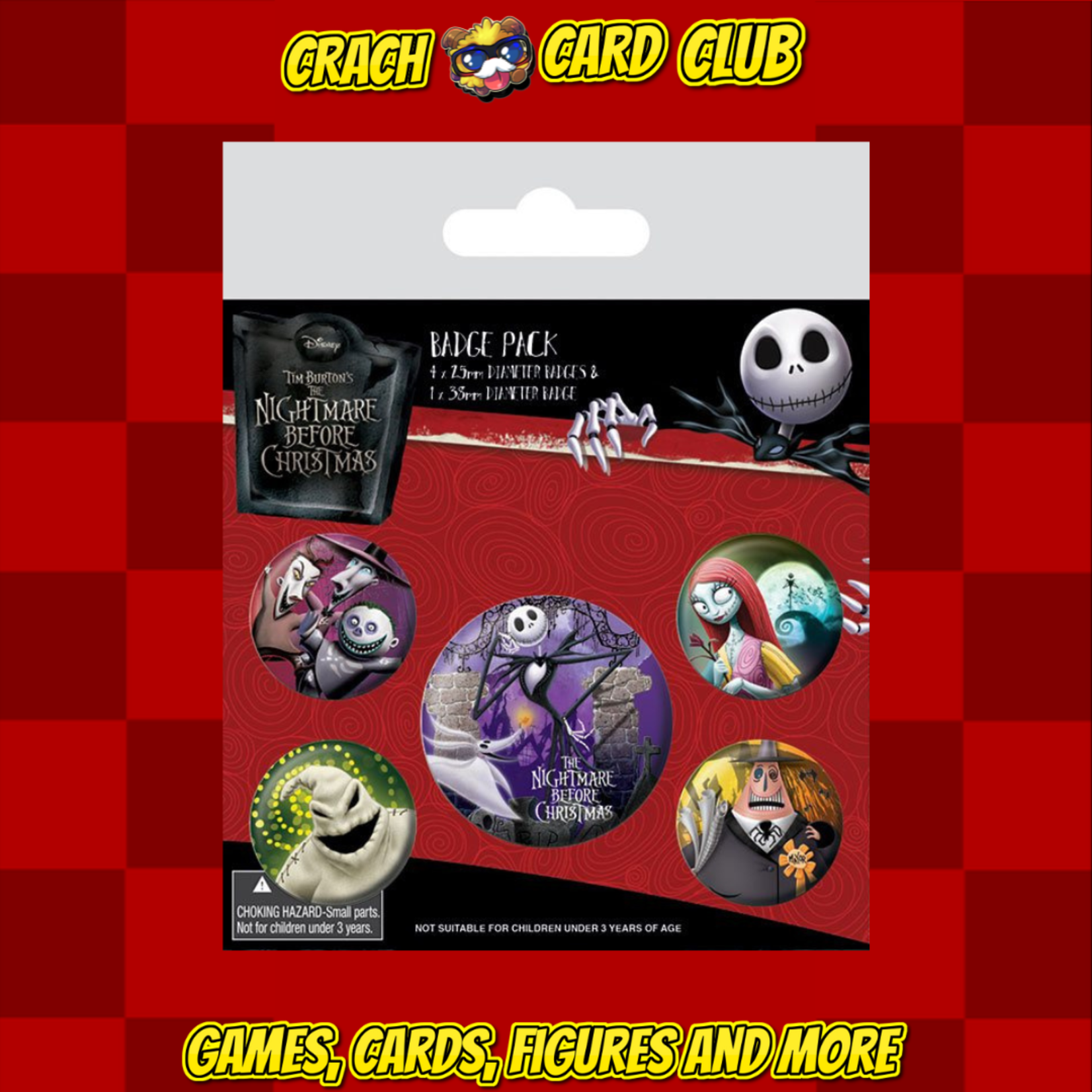 nightmare before christmas Nightmare Before Christmas Pin-Back Buttons 5-Pack Characters