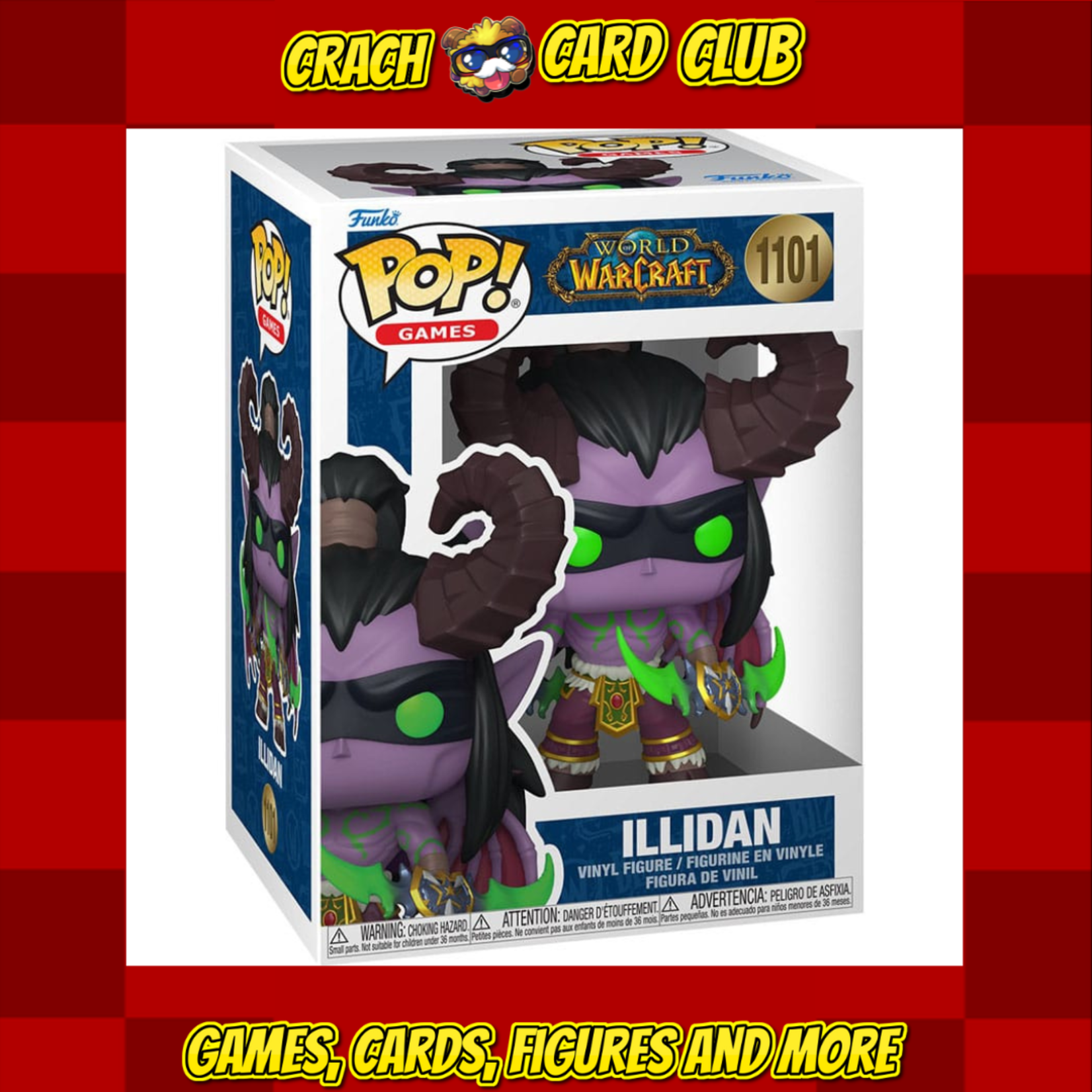 World of Warcraft World of Warcraft POP! Games Vinyl Figure Illidan w/CH 9 cm