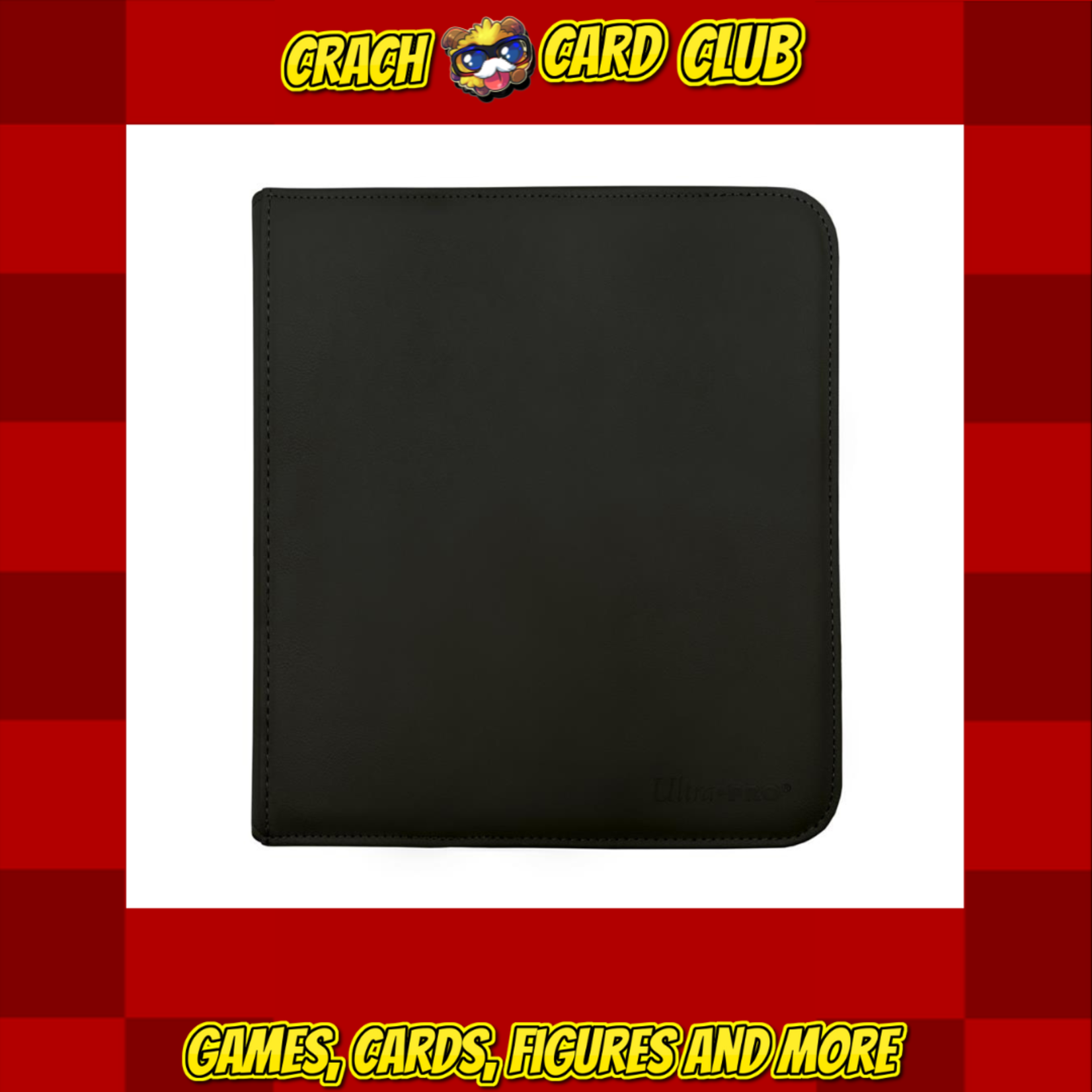 Ultra Pro UP - 12-Pocket Zippered PRO-Binder - Black