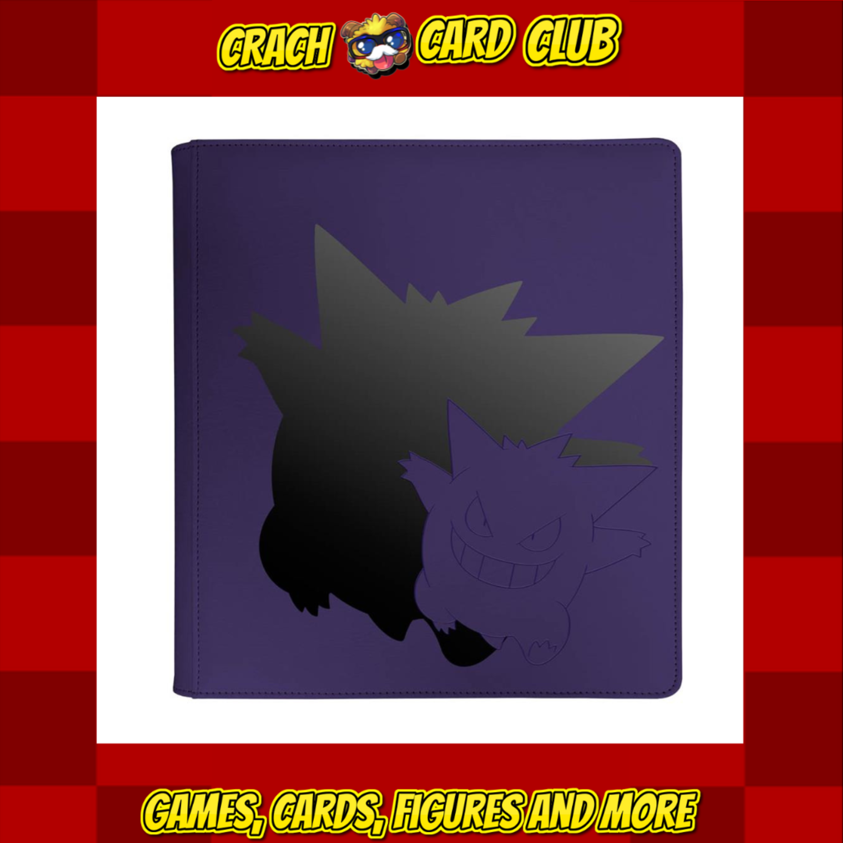 Ultra Pro UP - Elite Gengar 12-Pocket Zippered PRO Binder for Pokémon