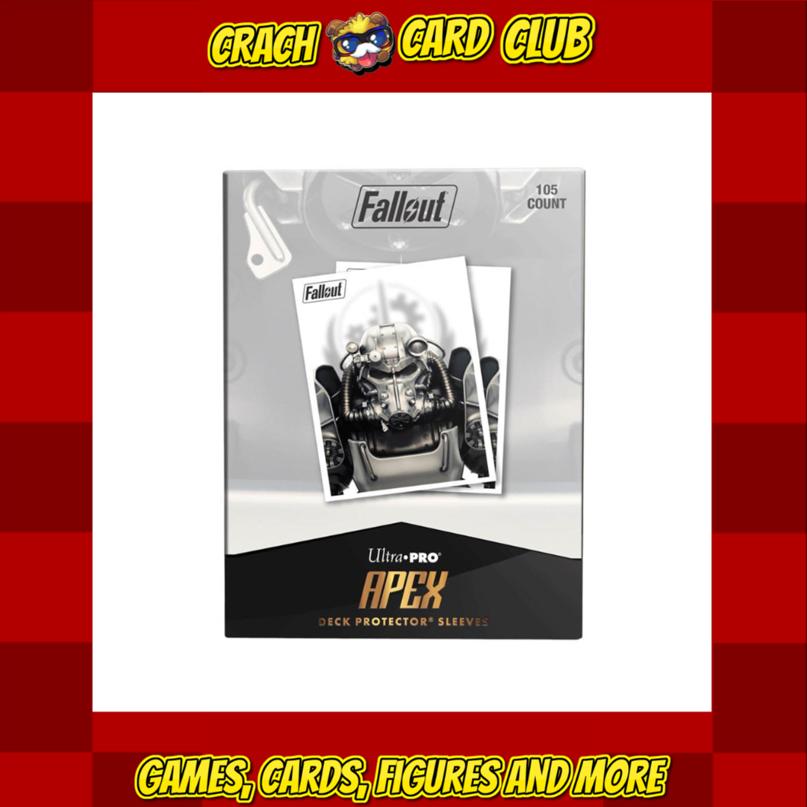 Ultra Pro UP - Brotherhood of Steel 105ct Apex Deck Protector Sleeves for Bethesda - Fallout