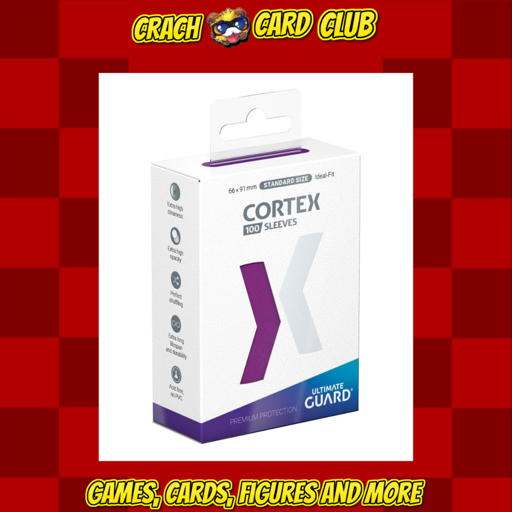 ultimate guard Ultimate Guard Cortex Sleeves Standard Size (100) - Purple