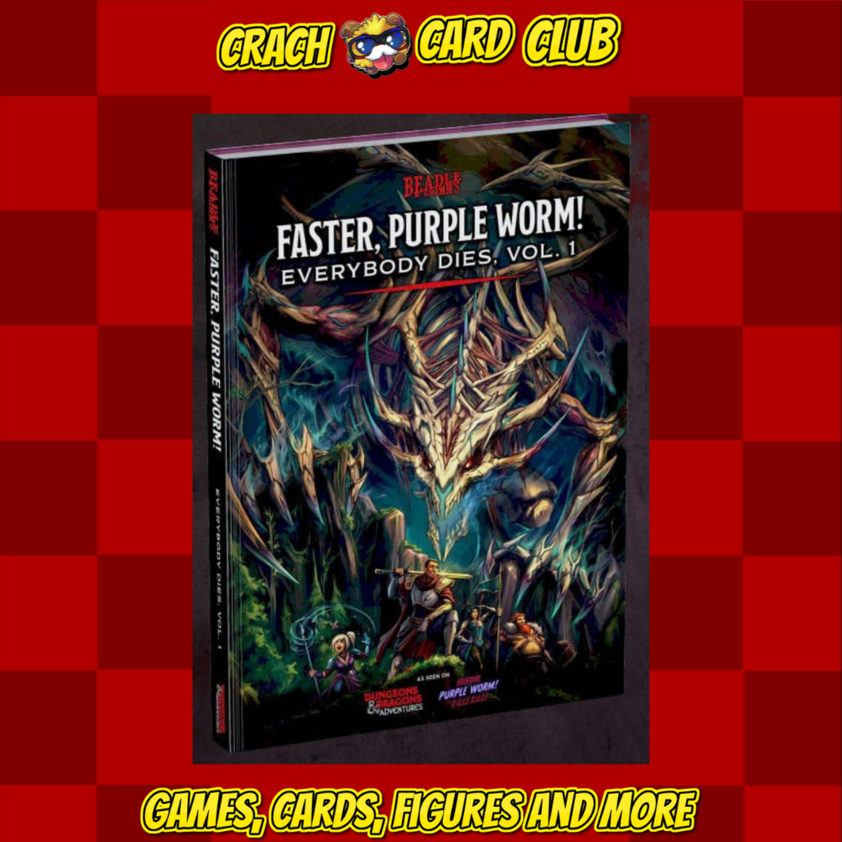 DnD Dungeons & Dragons Adventure Book Faster, Purple Worm