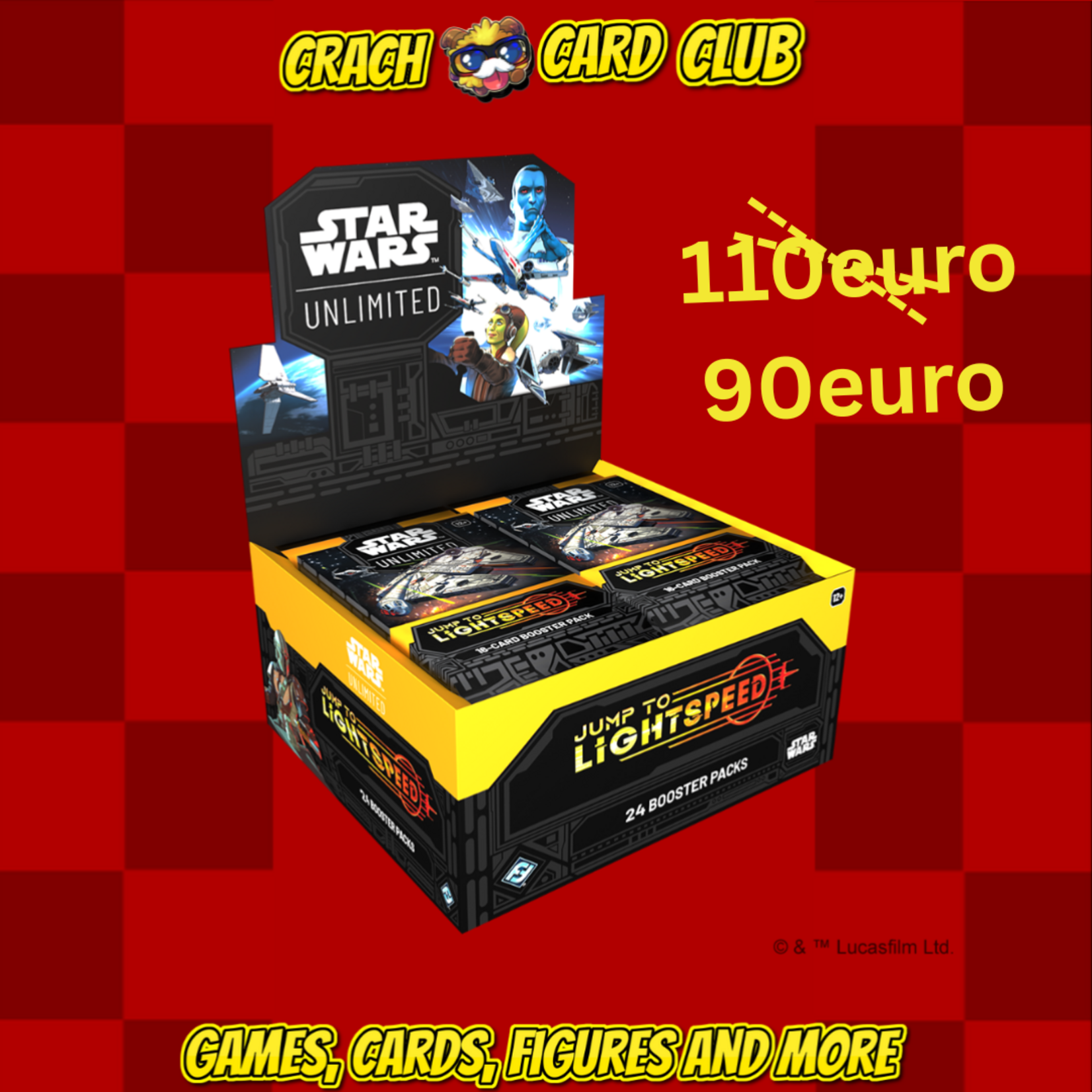 starwars FFG - Star Wars: Unlimited - Jump to Lightspeed Booster Display (24 Booster) - EN ( HOT DEAL)