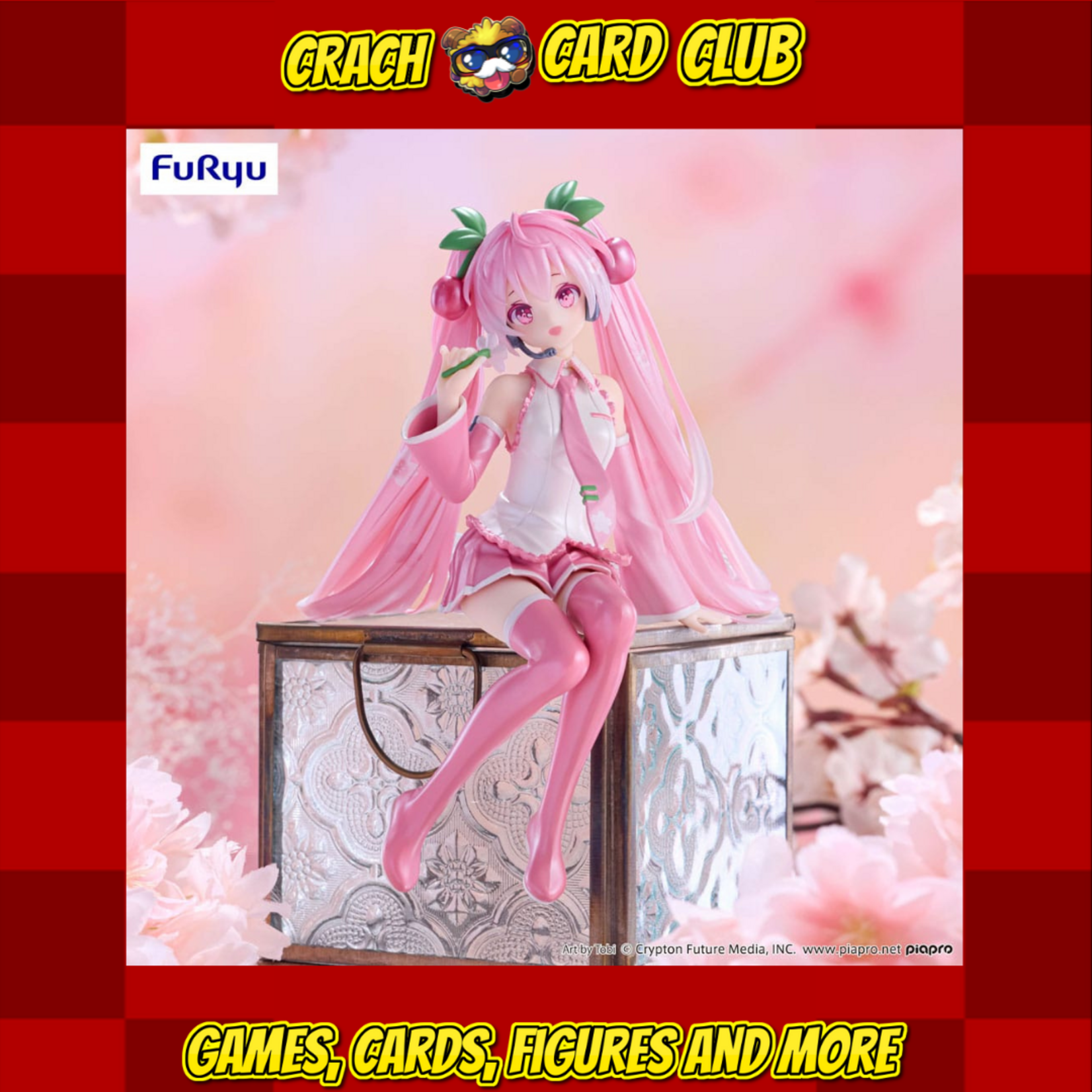 hatsune miku Hatsune Miku Noodle Stopper PVC Statue Sakura Miku 2024 Pearl Color Ver. 15 cm