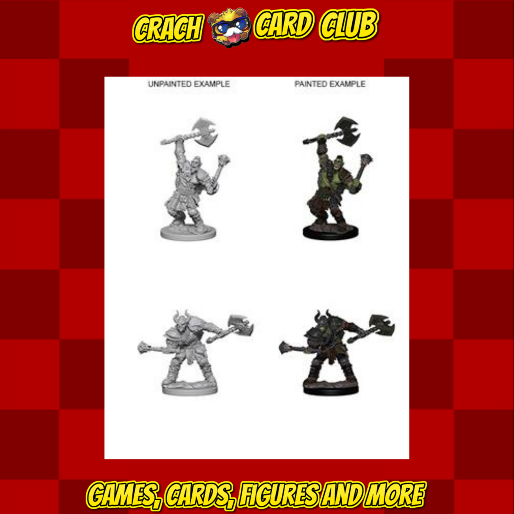 pathfinder Pathfinder Battles Deep Cuts: Half-Orc Male Barbarian