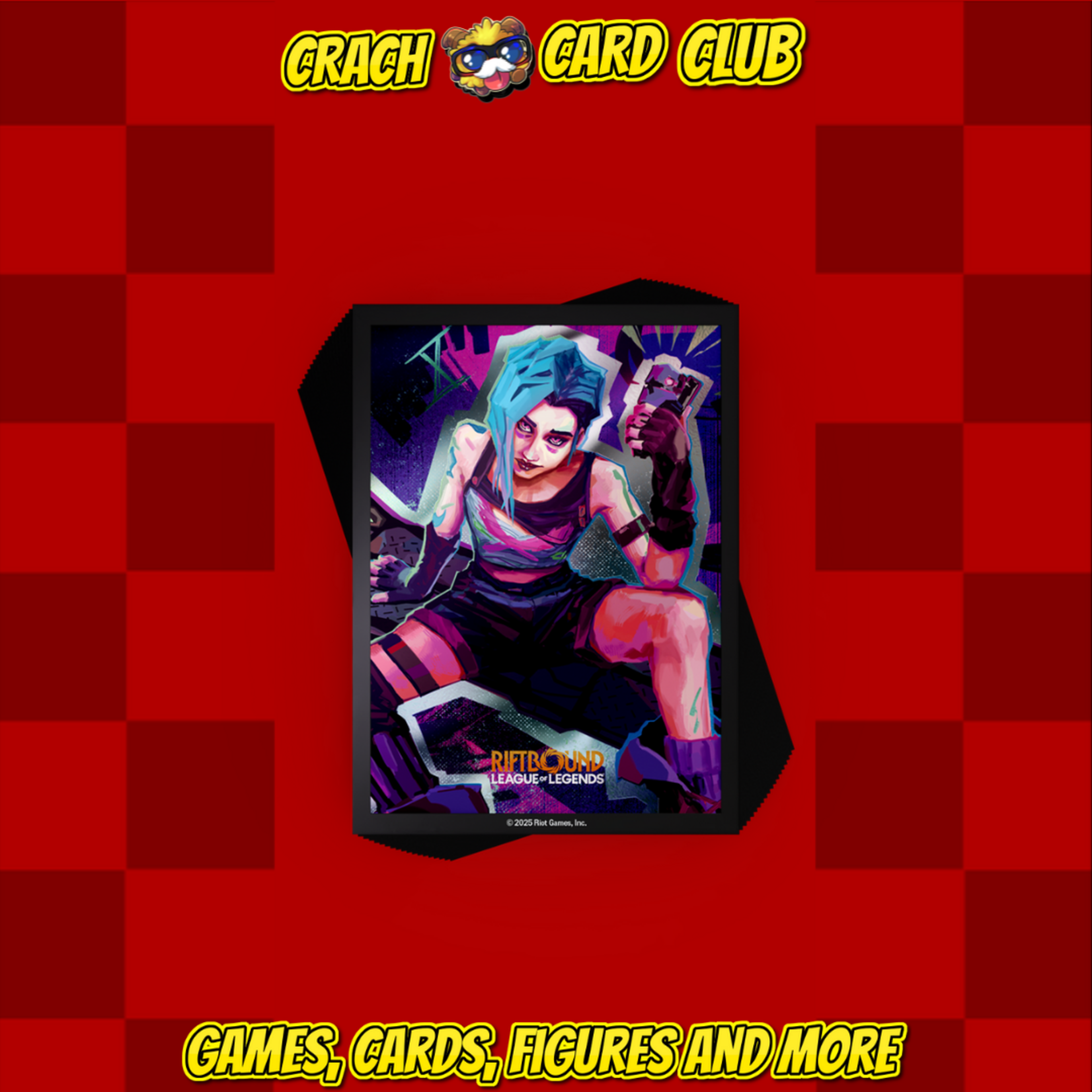 RIFTBOUND ( LOL ) CG Riftbound: League of Legends TCG - Origins Jinx Art Sleeves (100 Sleeves)
