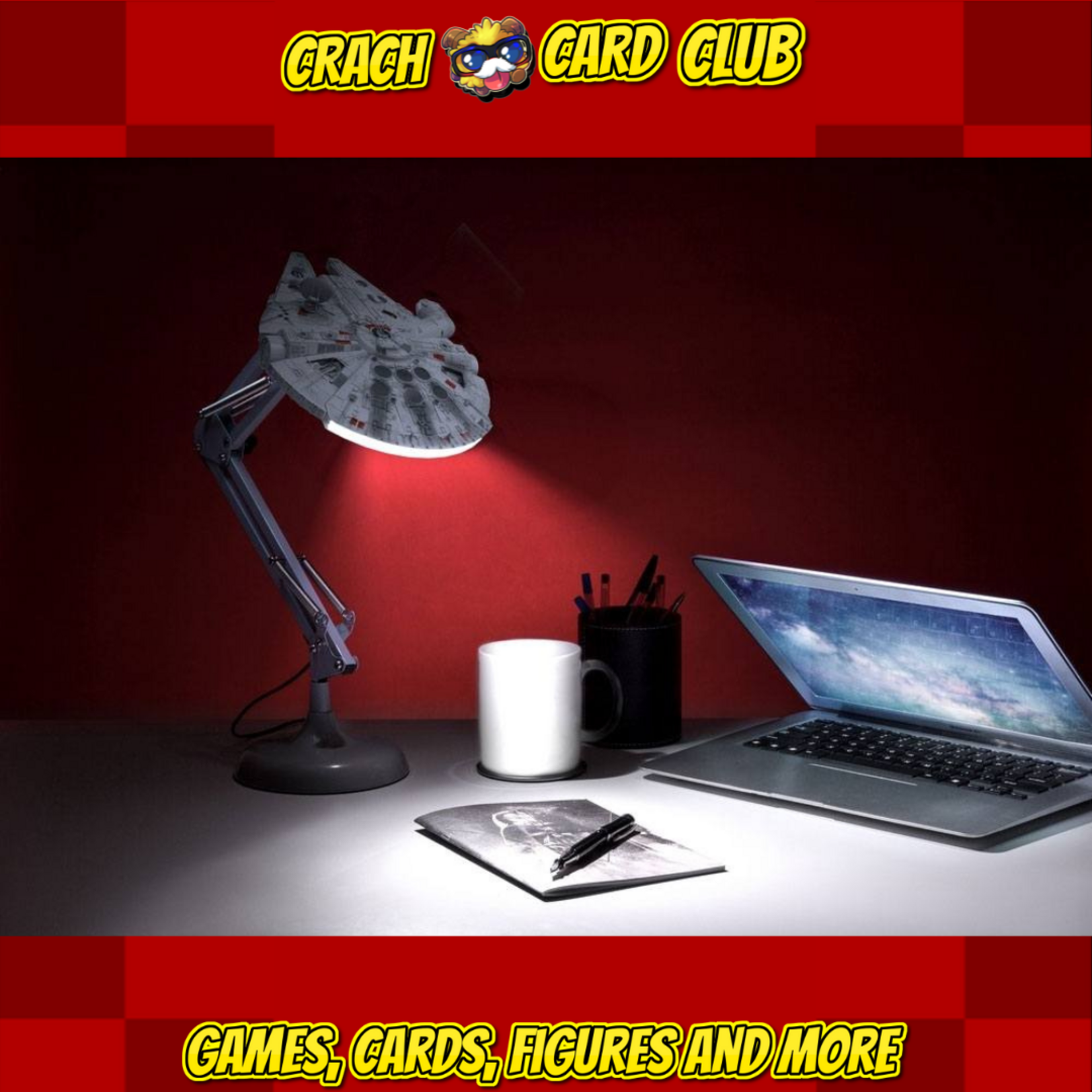 batman Star Wars Millennium Falcon Posable Desk Light 60 cm