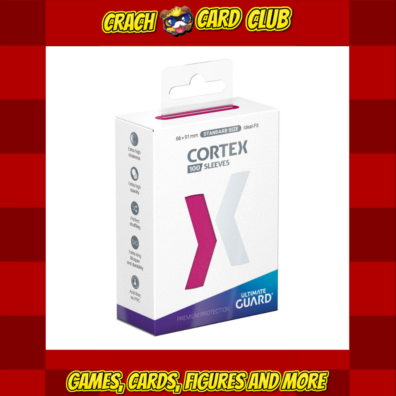 ultimate guard Ultimate Guard Cortex Sleeves Standard Size (100) - Pink