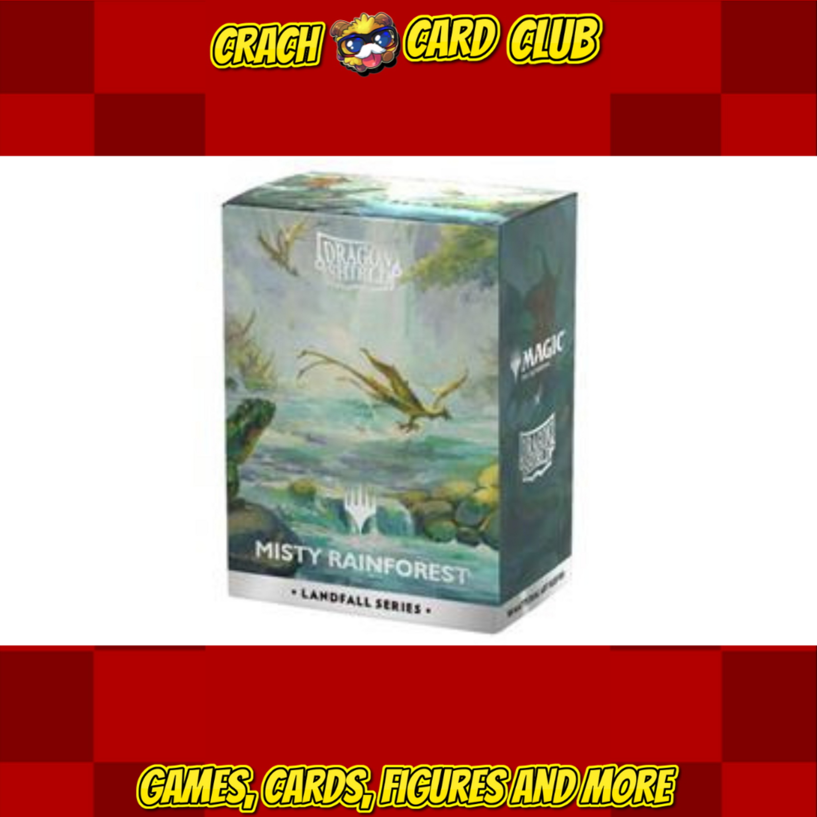 Dragon Shield Dragon Shield Standard size License Sleeves - Landfall Series - Misty Rainforest (100 Sleeves)