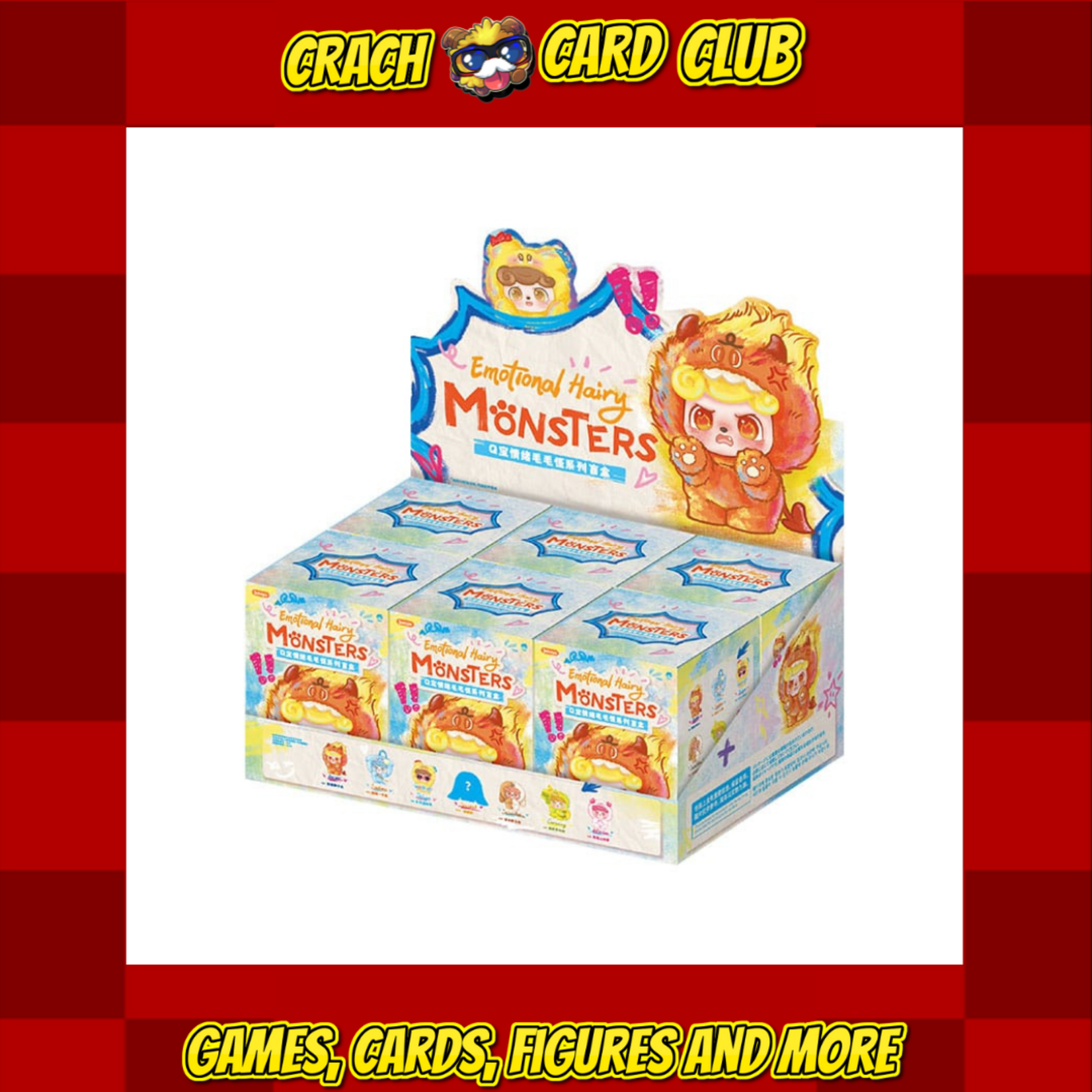 Qkid QKid: Emotional Hairy Monsters Series Blind Box figure 12 - 14 cm