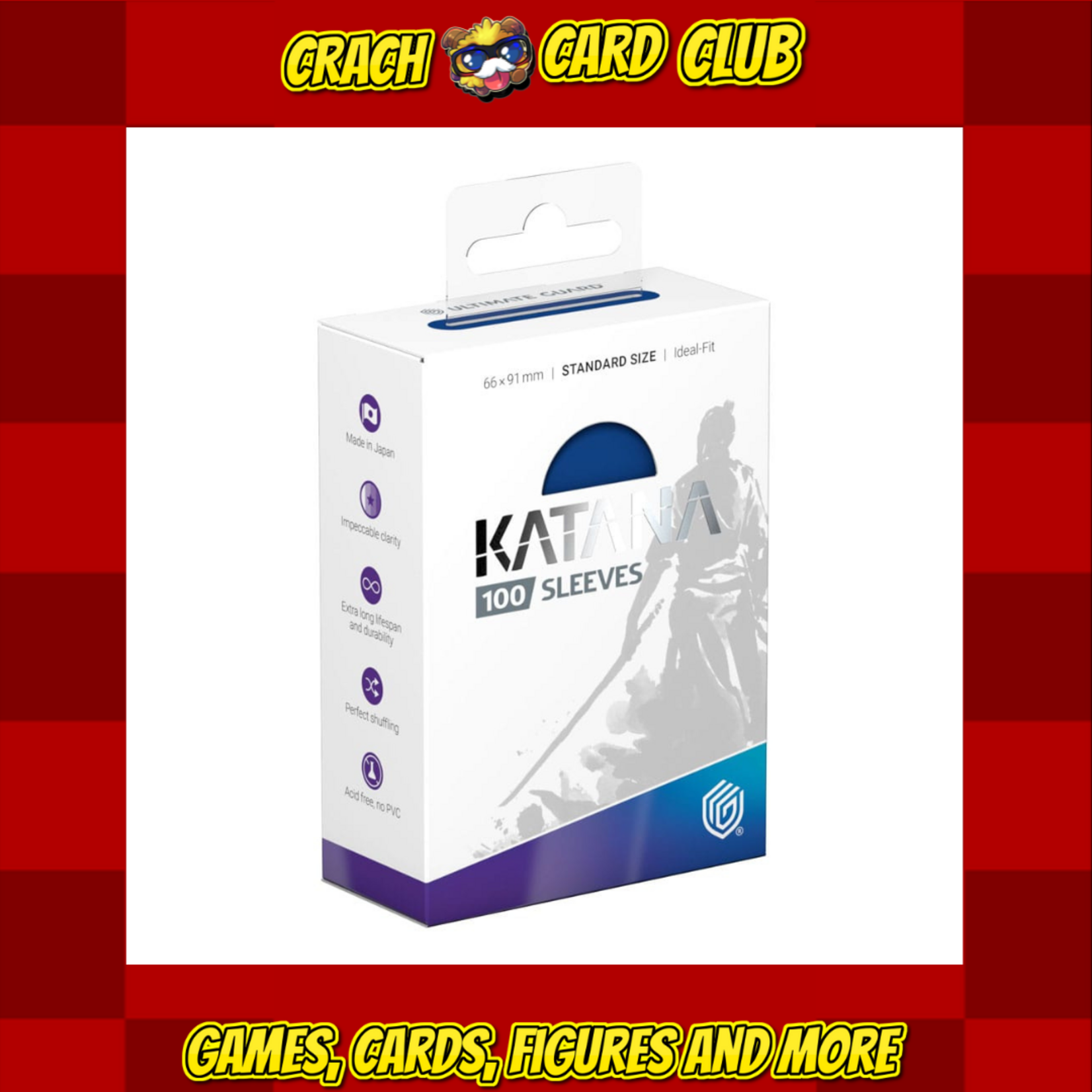 ultimate guard Ultimate Guard Katana Sleeves Standard Size (100) - Blue Bird