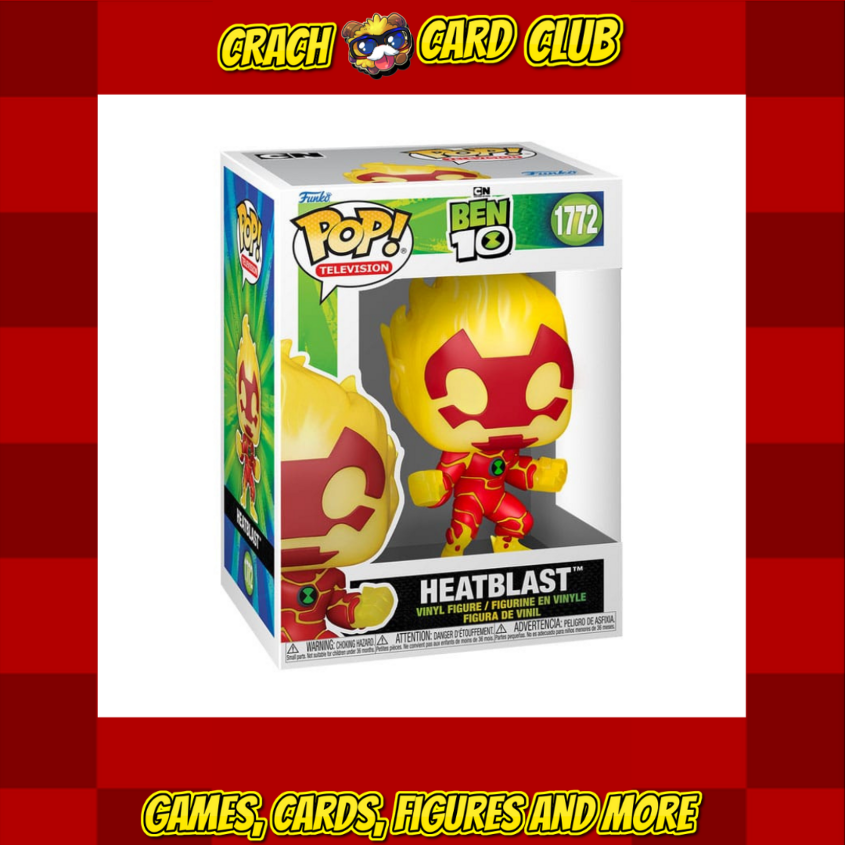 ben10 Ben 10 POP! TV Vinyl Figures Heatblast 9 cm