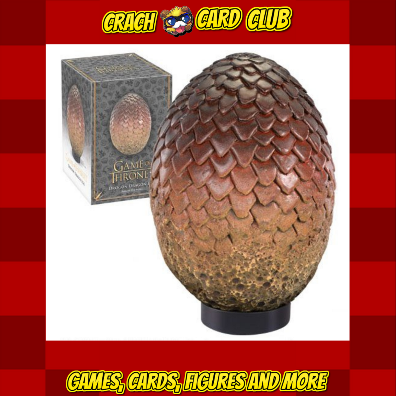 game of thrones Game of Thrones Dragon Egg Prop Replica Drogon 20 cm