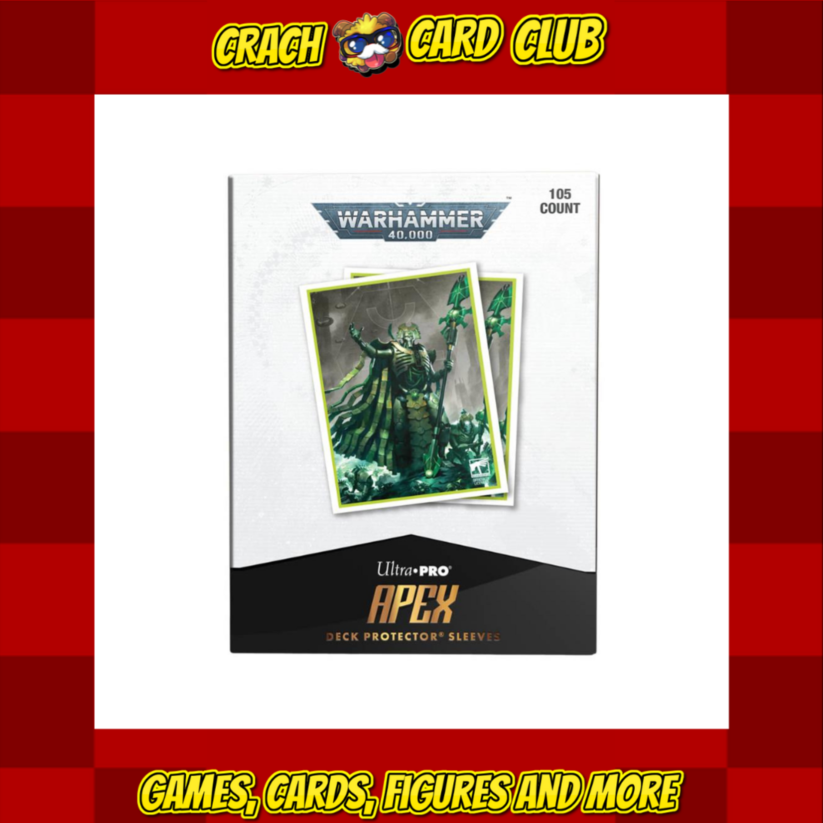 Ultra Pro UP - Necron Codex Aligned 105ct Apex Deck Protector sleeves for Warhammer 40,000