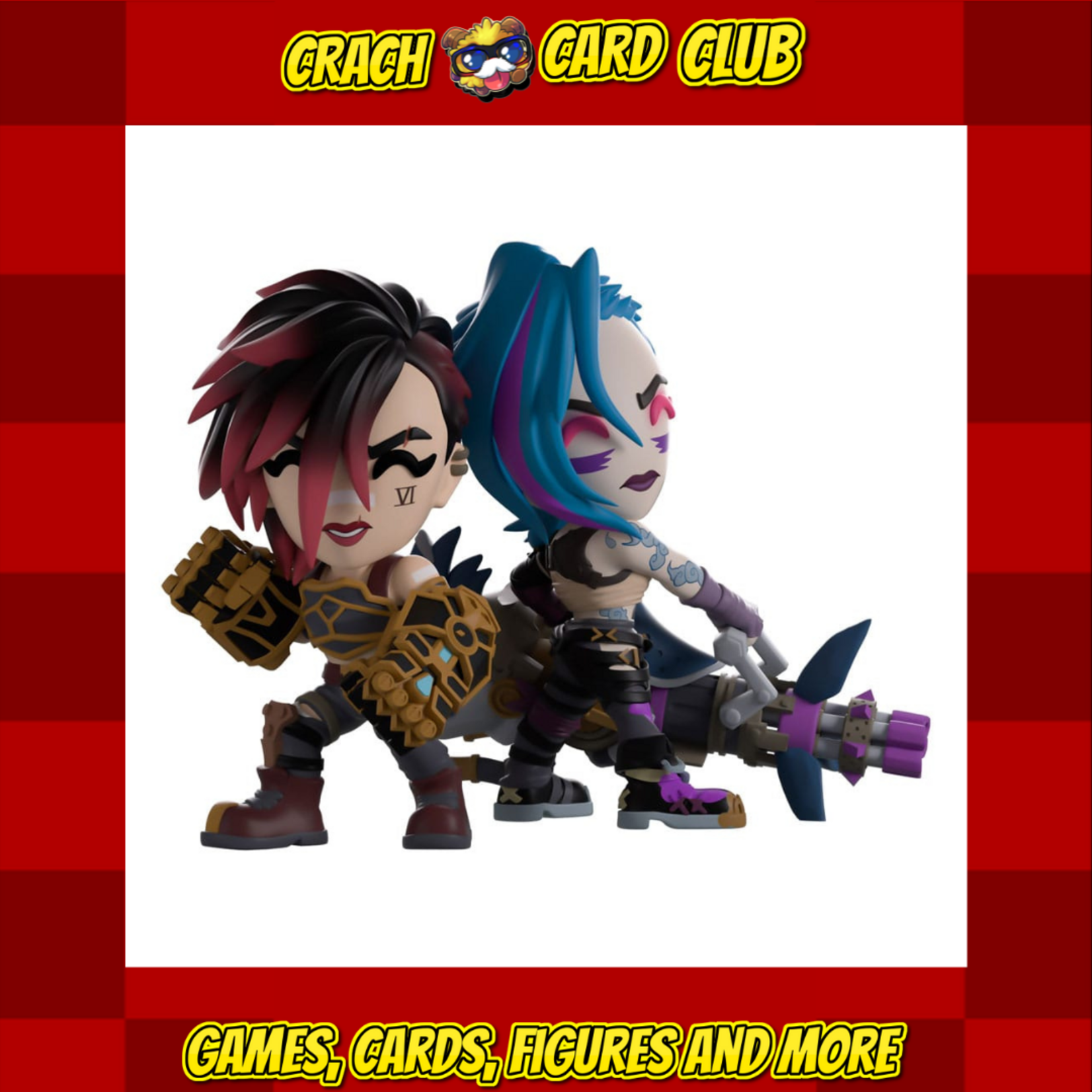 League of Legends Arcane Vinyl Figures 2-Pack Vi & Jinx 11 cm