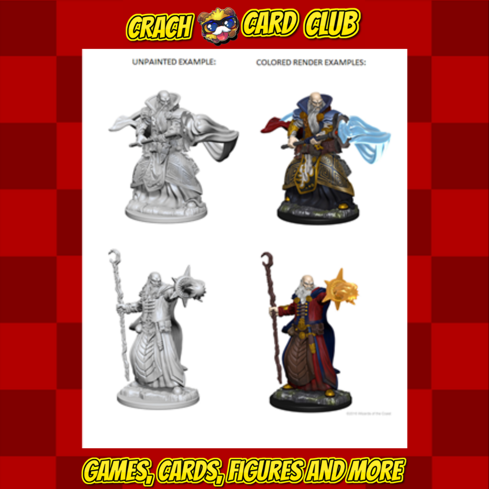 DnD D&D Nolzur’s Marvelous Miniatures: Human Male Wizard