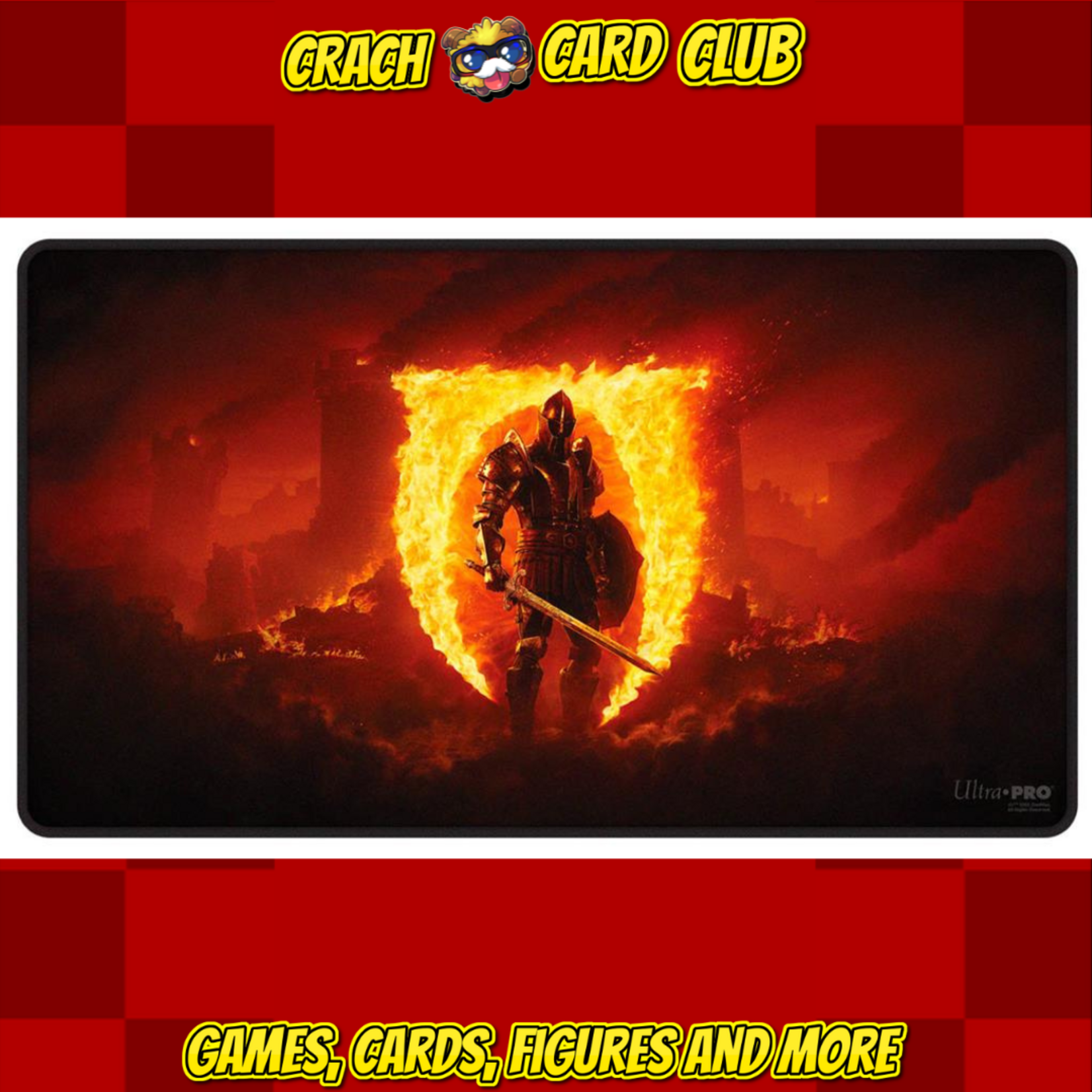 Ultra Pro UP - The Elder Scrolls IV: Oblivion Remastered Black-Stitched Playmat for Tabletop Gaming