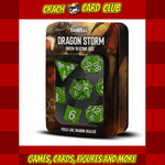 dragon storm Dragon Storm Sharp Edge Silicone Dice Set Green Dragon Scales (7)