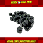 Chessex Opaque Black/green 12mm d6 Dice Block (36 dice)