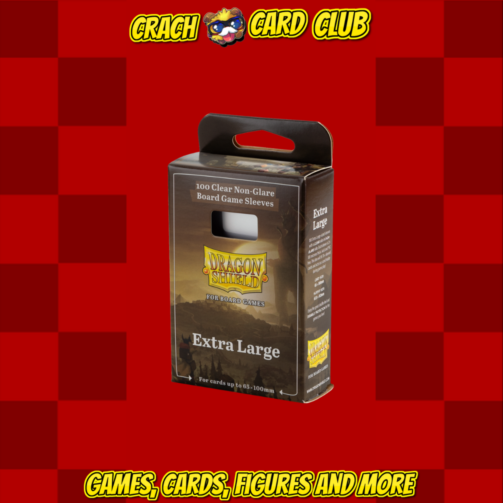 Dragon Shield SLEEVES Board Game NON-G Extra Large (65x100mm) Dragon Shield