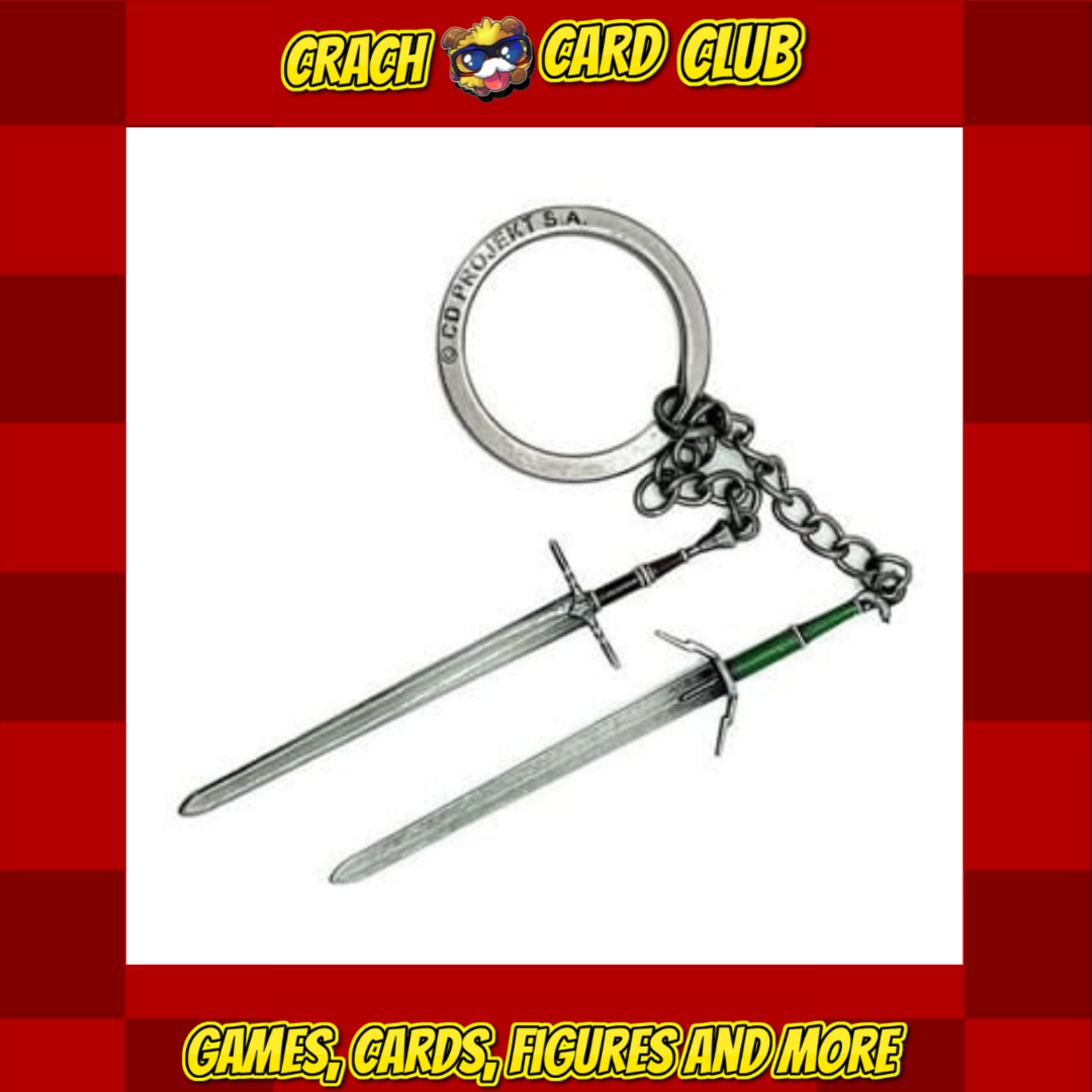 The Witcher The Witcher III: Wild Hunt Keychain Geralt Two Swords