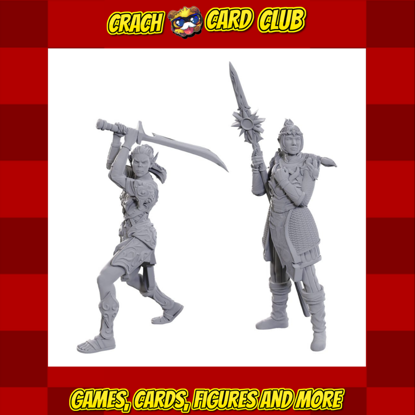 DnD D&D Nolzur's Marvelous Miniatures Unpainted Miniature Lae'zel & Shadowheart