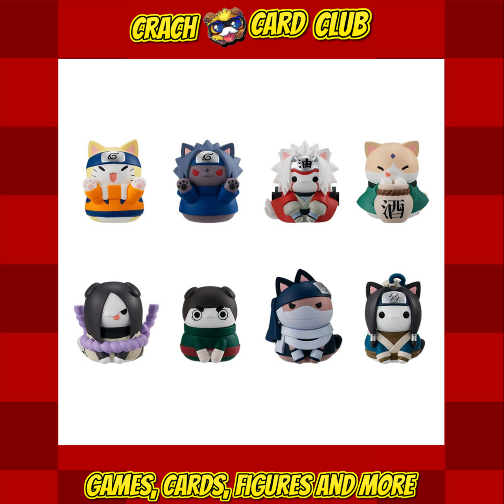 Naruto Naruto Shippuden Mega Cat Project Nyaruto! Trading Figures Come here Sasuke-kun 3 cm Assortment