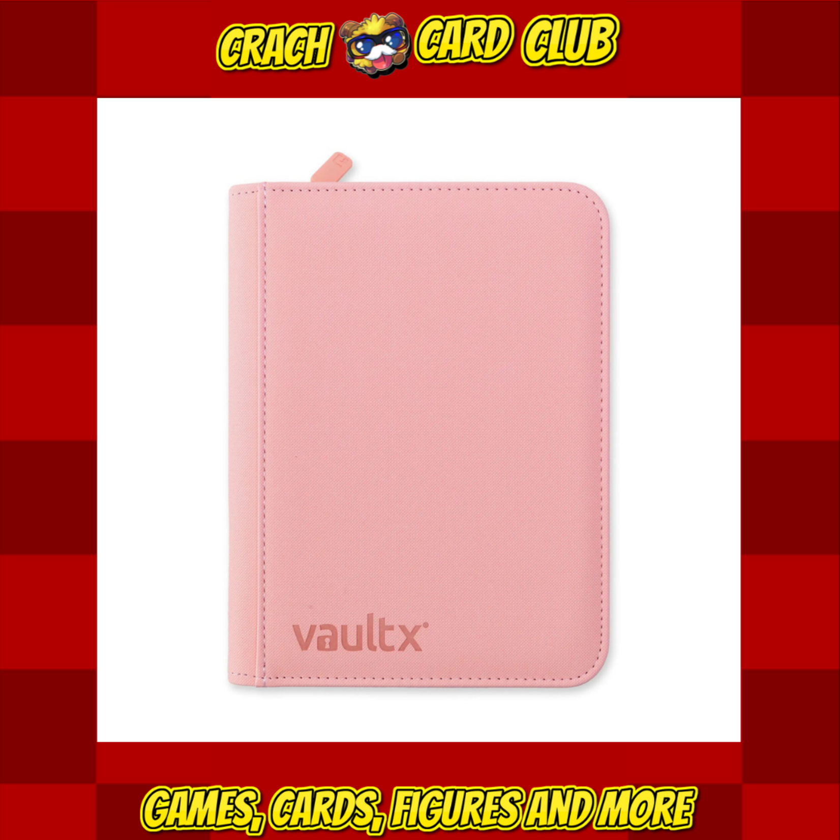 VaultX 4-Pocket Exo-Tec® Zip Binder Just Pink - JustPink