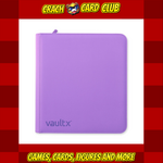 VaultX 12-Pocket Exo-Tec® Zip Binder Just Purple