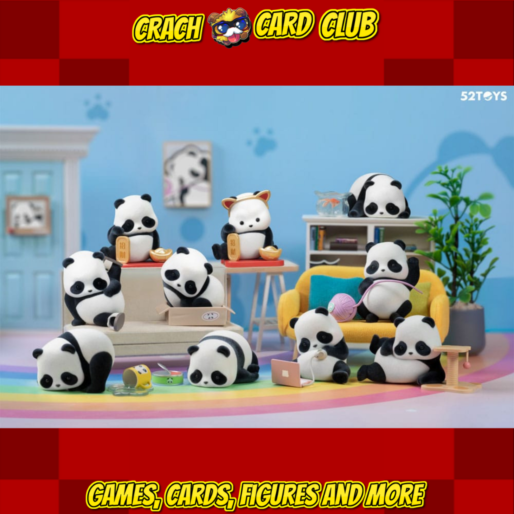 panda roll Panda Roll Blind Box Figures Assortment  Panda As A Cat 7 cm
