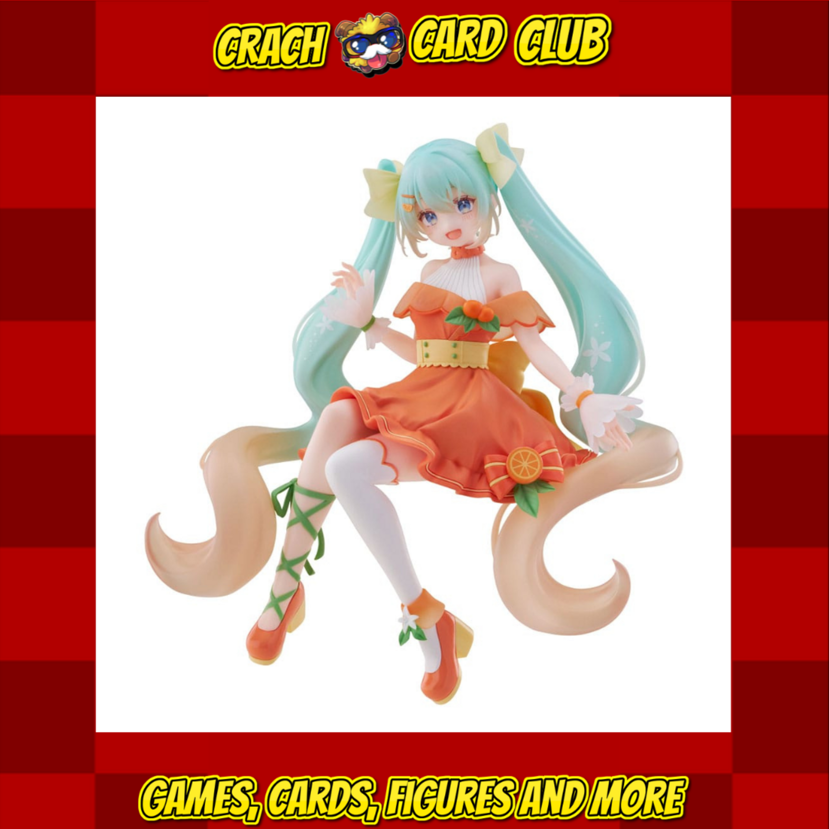 hatsune miku Hatsune Miku Noodle Stopper PVC Statue Flower Hatsune Miku Citrus Ver. 14 cm