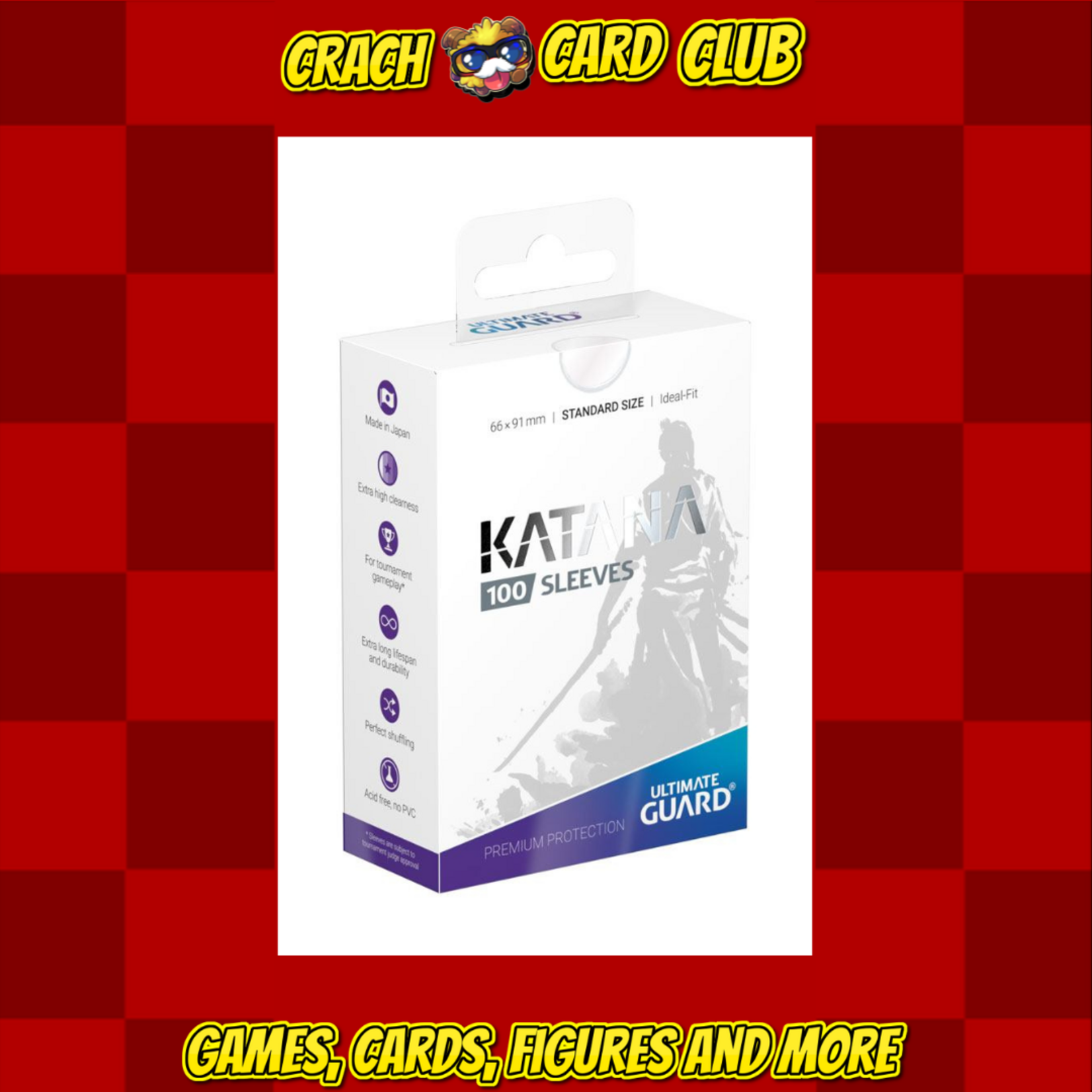 ultimate guard Ultimate Guard Katana Sleeves Standard Size (100) - Transparent