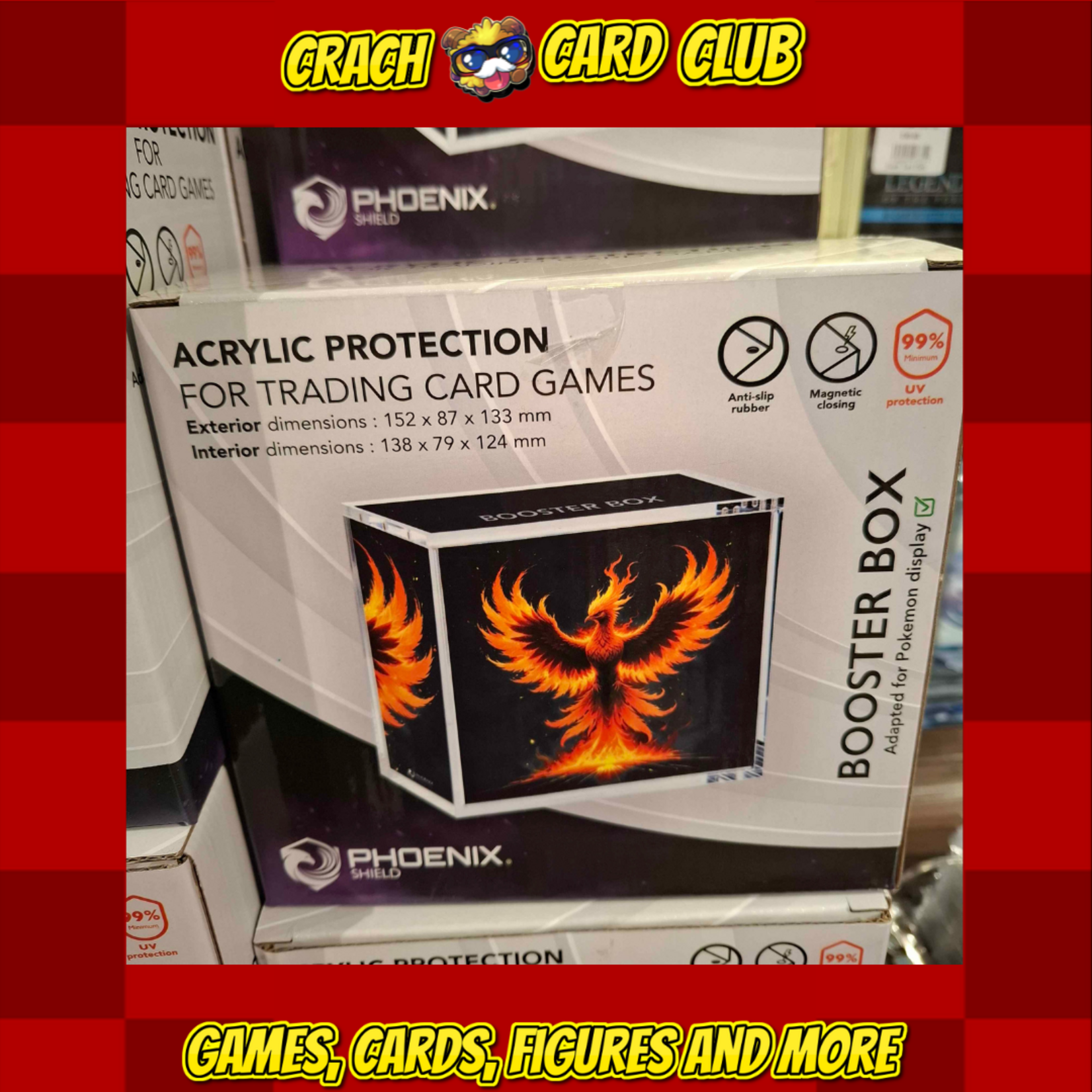Pokemon Acrylic Case Magnetic - Pokemon Booster Box