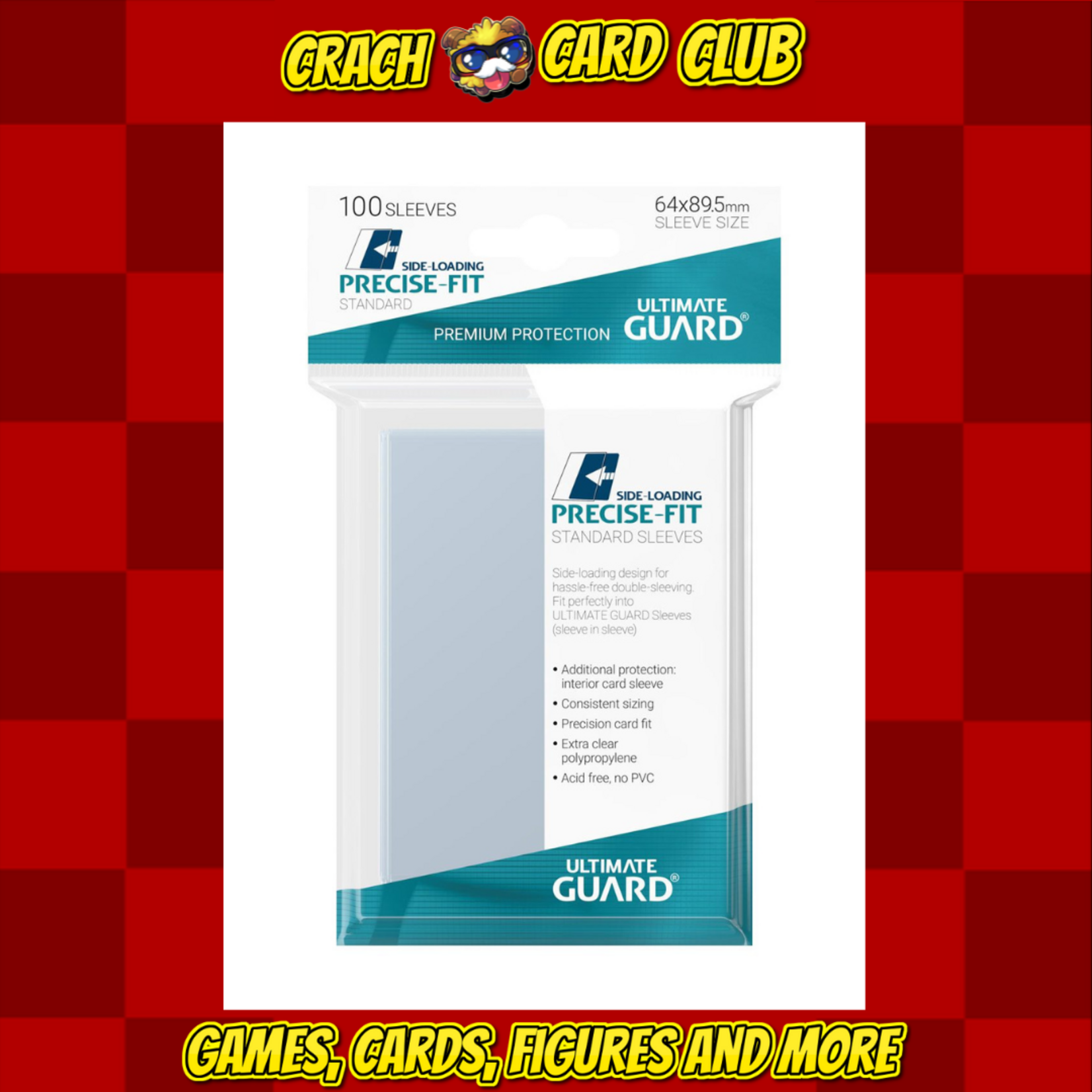 ultimate guard Ultimate Guard Precise-Fit Sleeves Standard Size (100) - Side-Loading