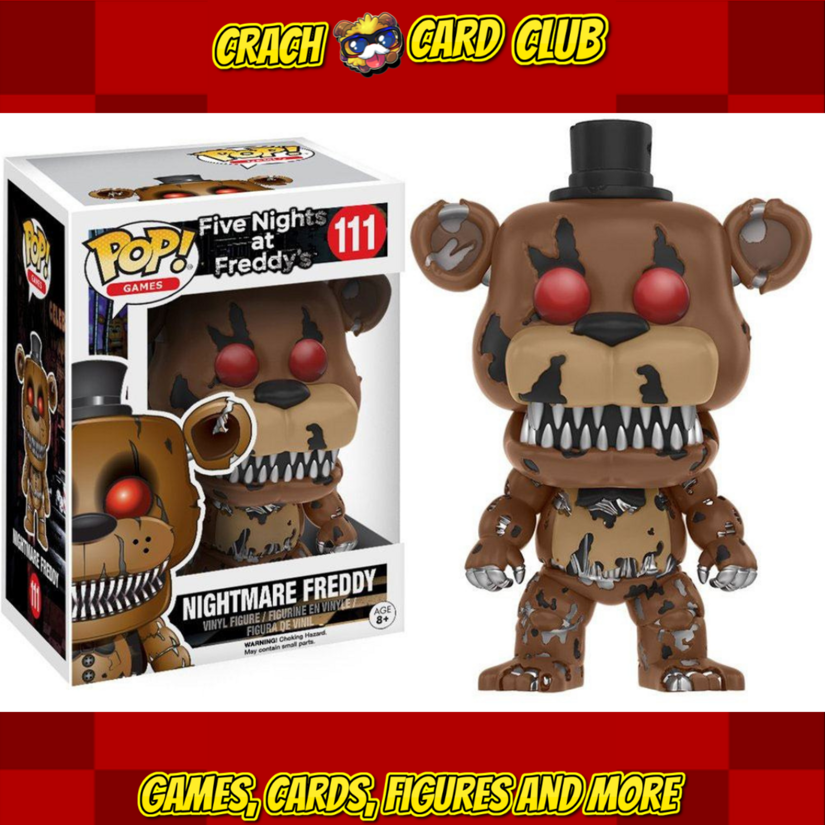 fivenightsatfreddy Five Nights at Freddy's POP! Games Vinyl Figure Nightmare Freddy 9 cm