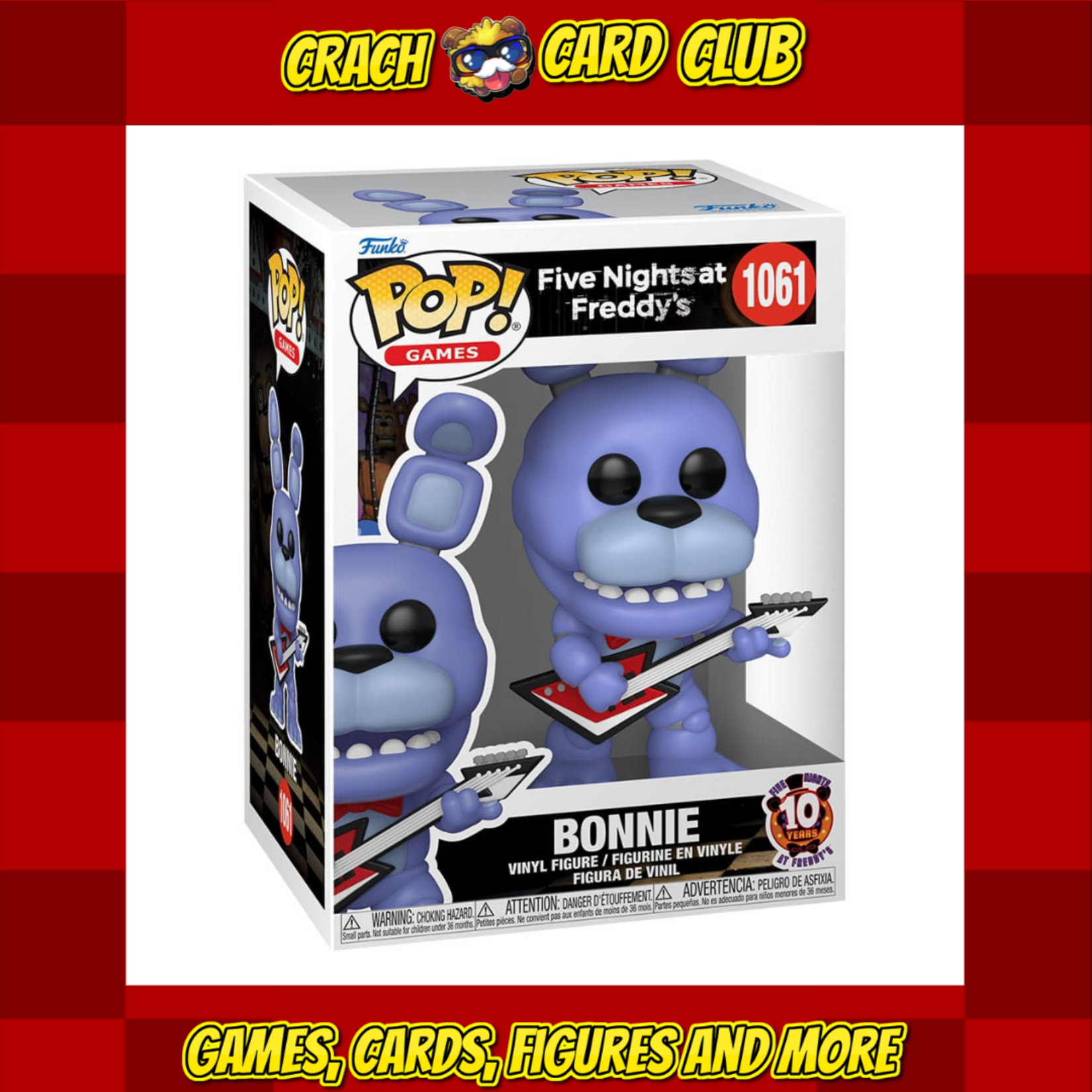 fivenightsatfreddy Five Nights at Freddy's POP! Vinyl Figure 10th Anniversary - Bonnie 9 cm