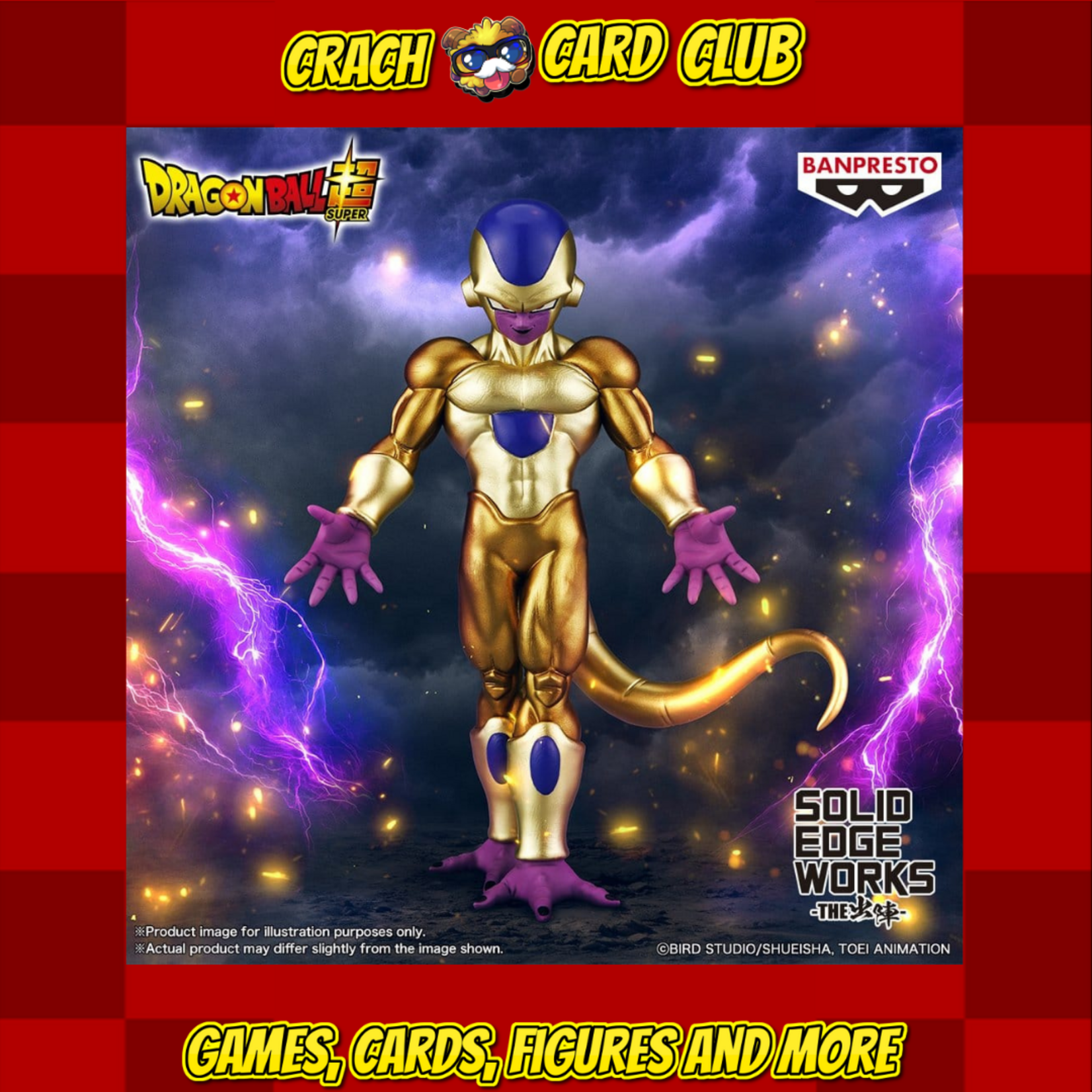 Dragon Ball Dragon Ball Super Solid Edge Works PVC Figure Golden Frieza 17 cm