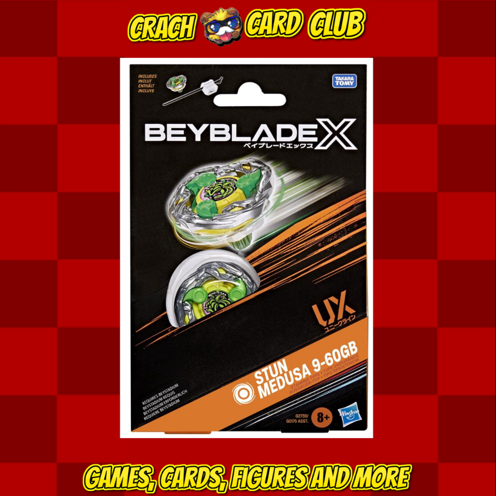 Beyblade Beyblade X Stun Medusa 9-60GB UX Starter Pack Set